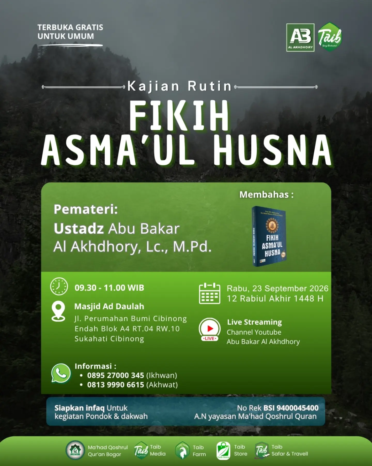 KAJIAN RUTIN – FIKIH ASMA’UL HUSNA