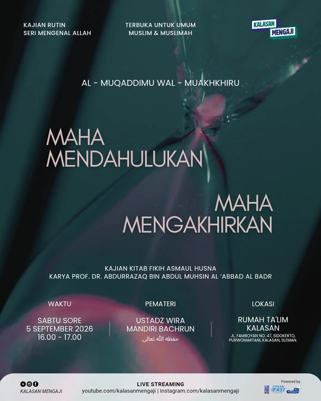 MAHA MENDAHULUKAN MAHA MENGAKHIRKAN