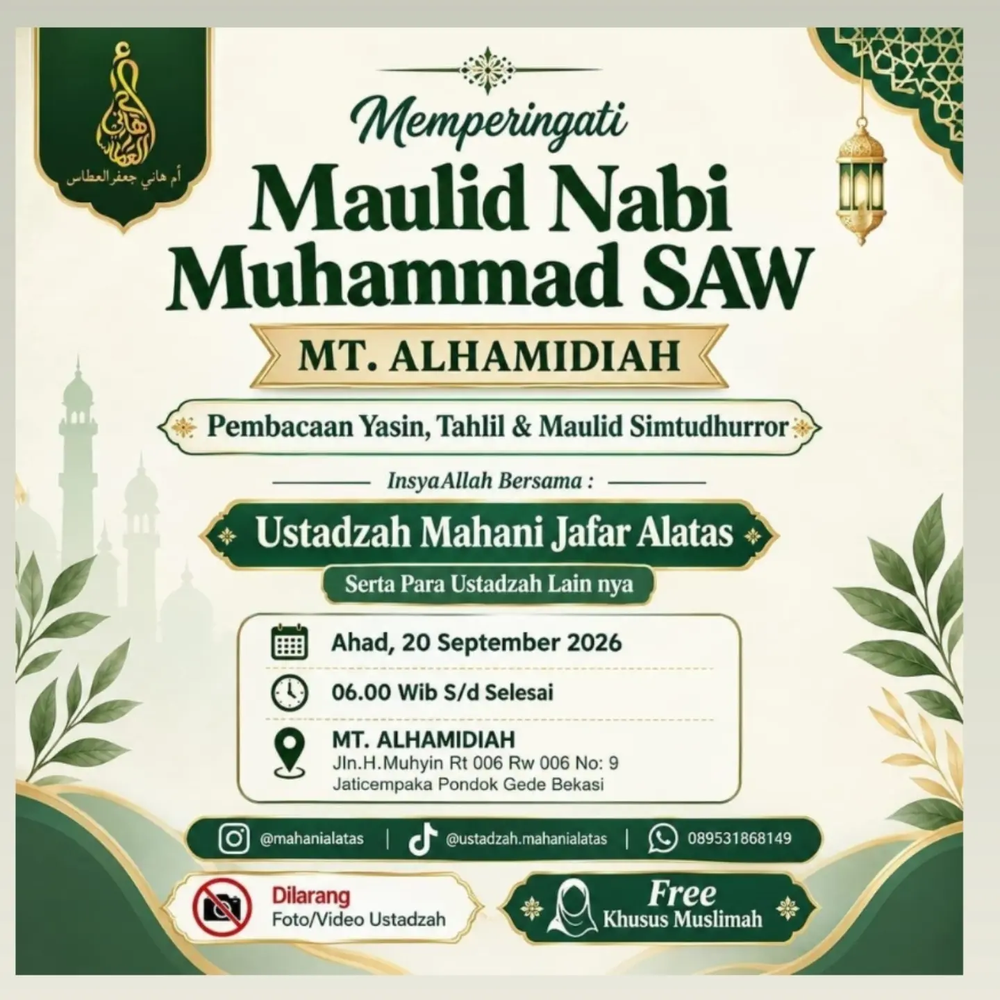Memperingati Maulid Nabi Muhammad SAW