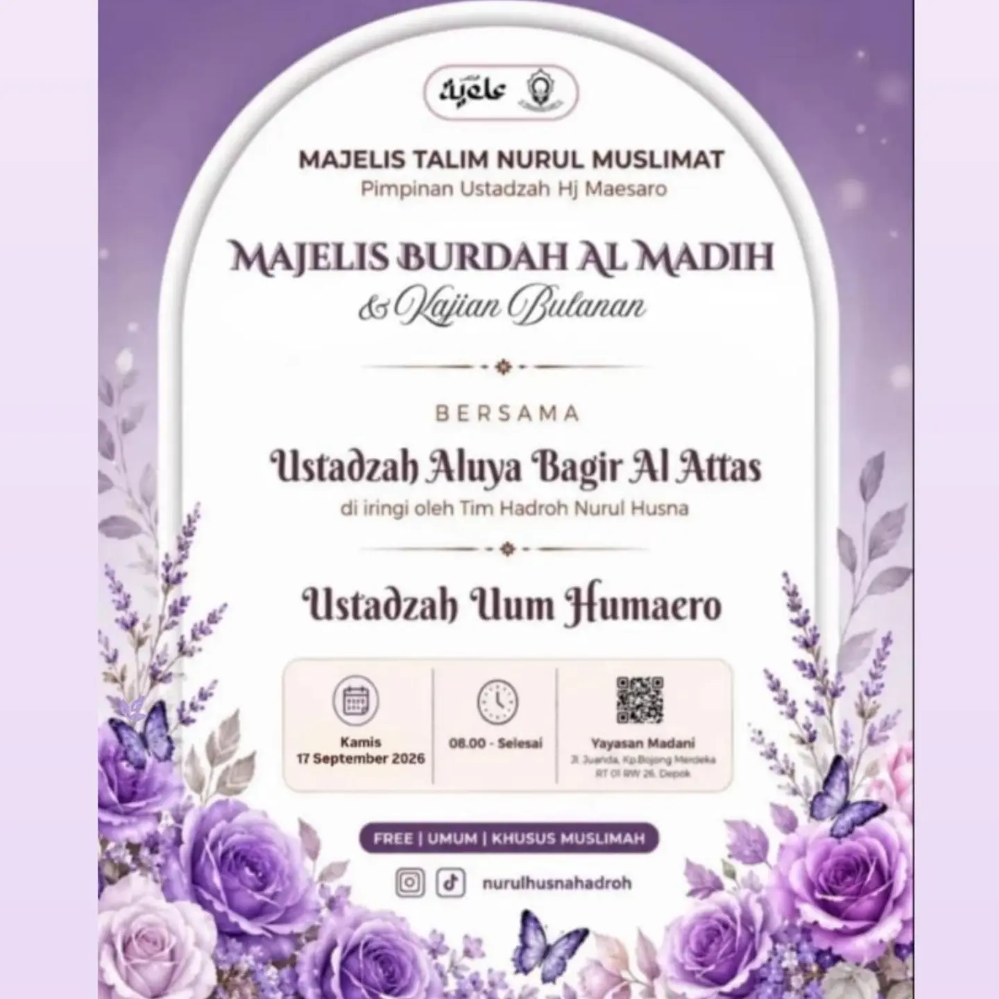 Majelis Burdah Al Maddih & Kajian Bulanan