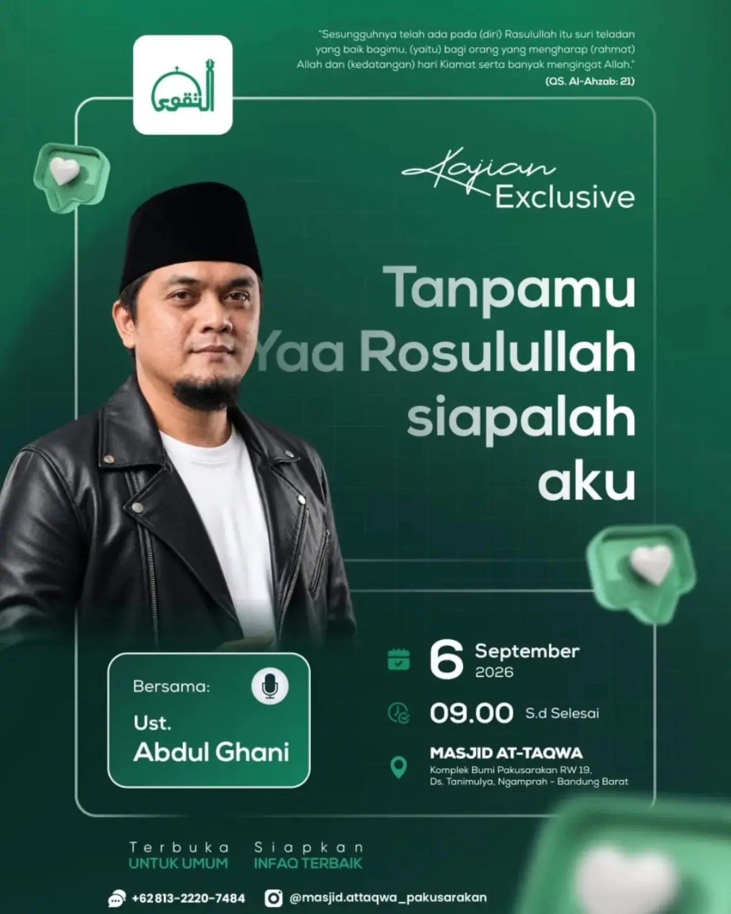 Tanggap Ya Rasulullah siapalah aku