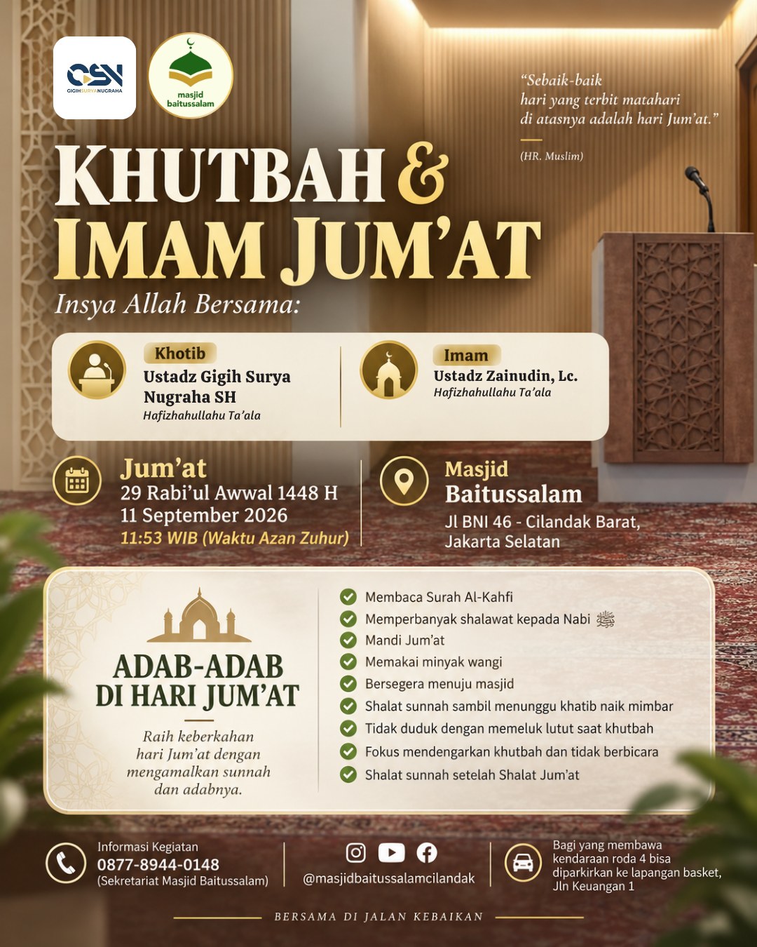 KHUTBAH & IMAM JUM'AT