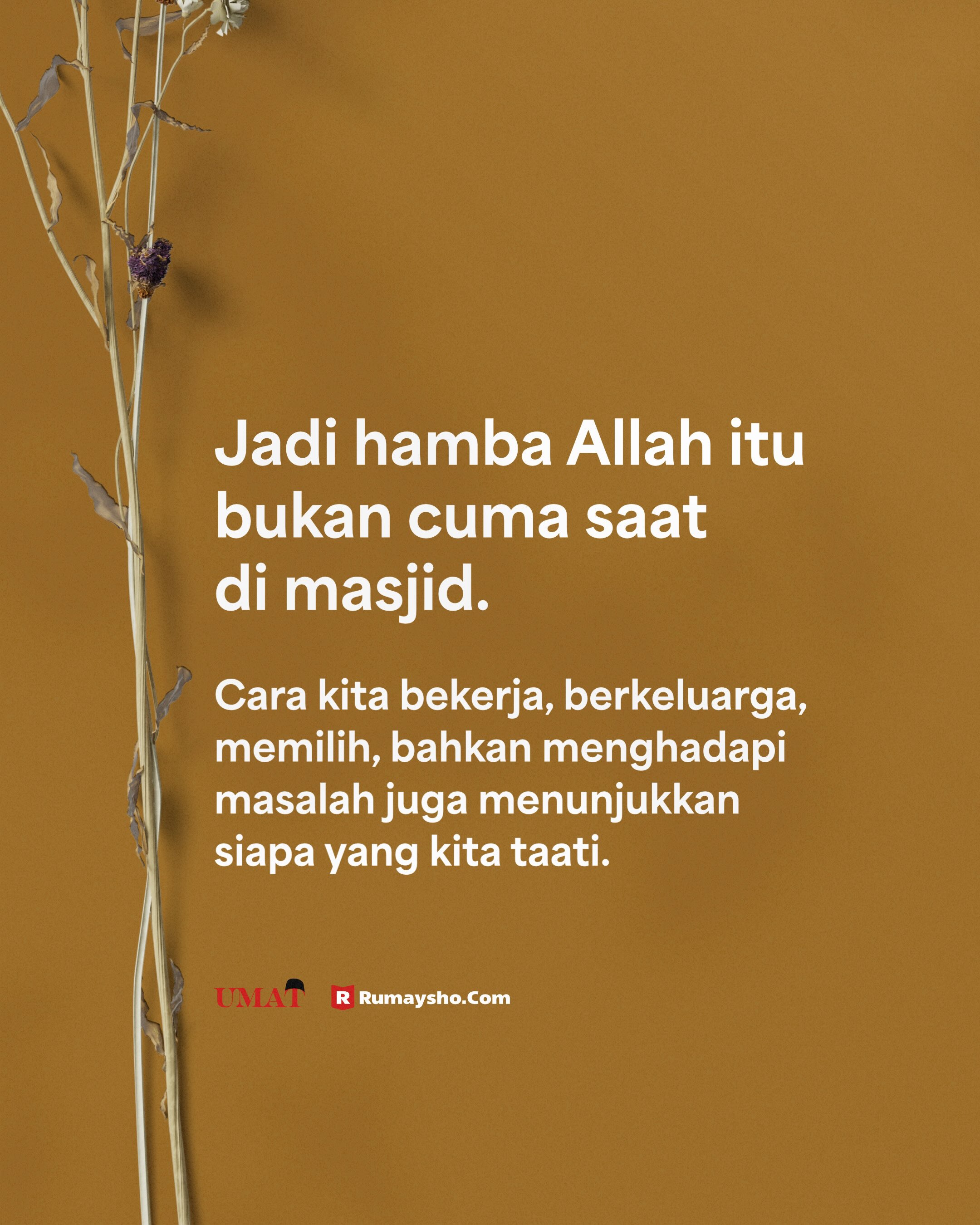 Menjadi hamba Allah Sejati