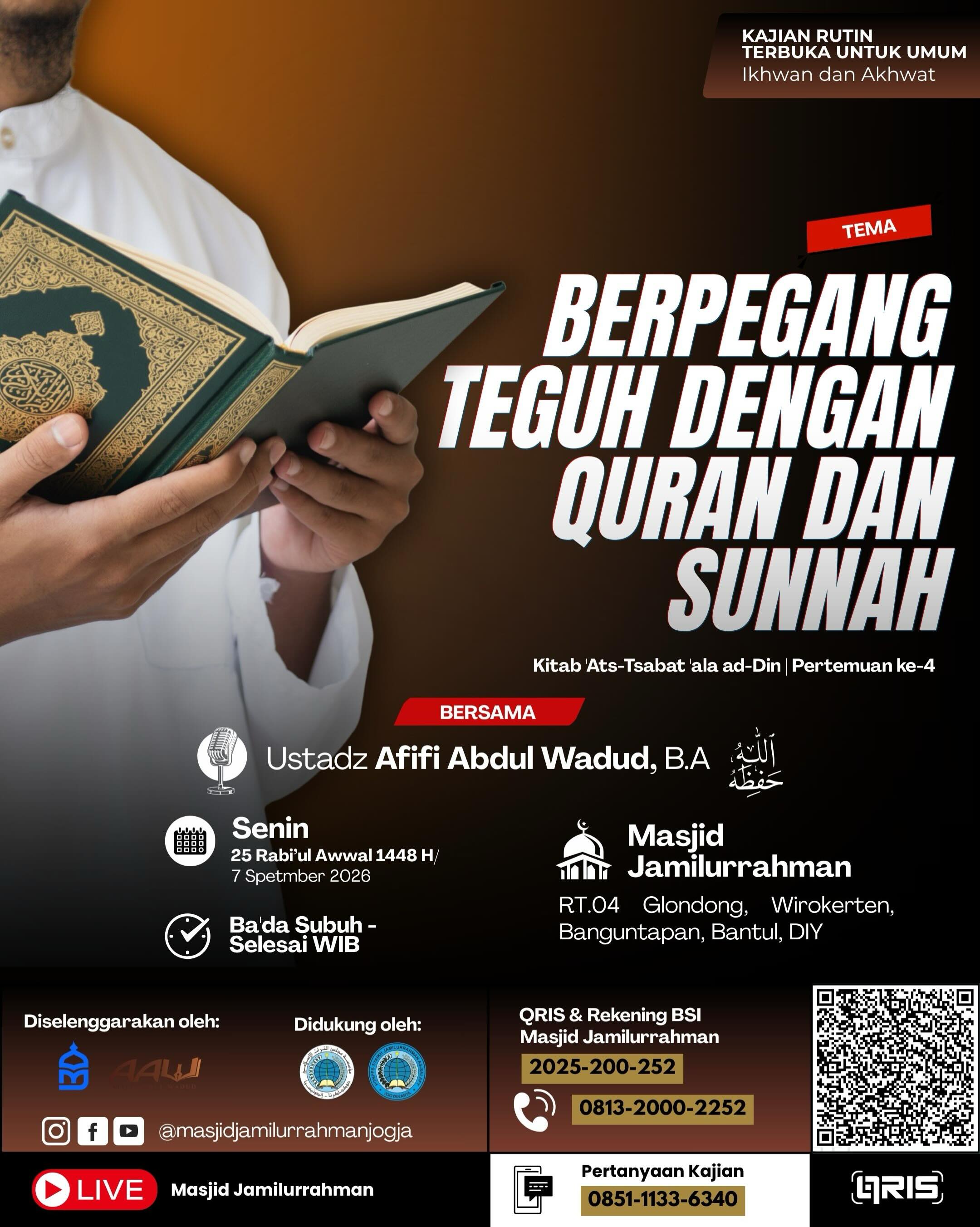 BERPEGANG TEGUH DENGAN QURAN DAN SUNNAH