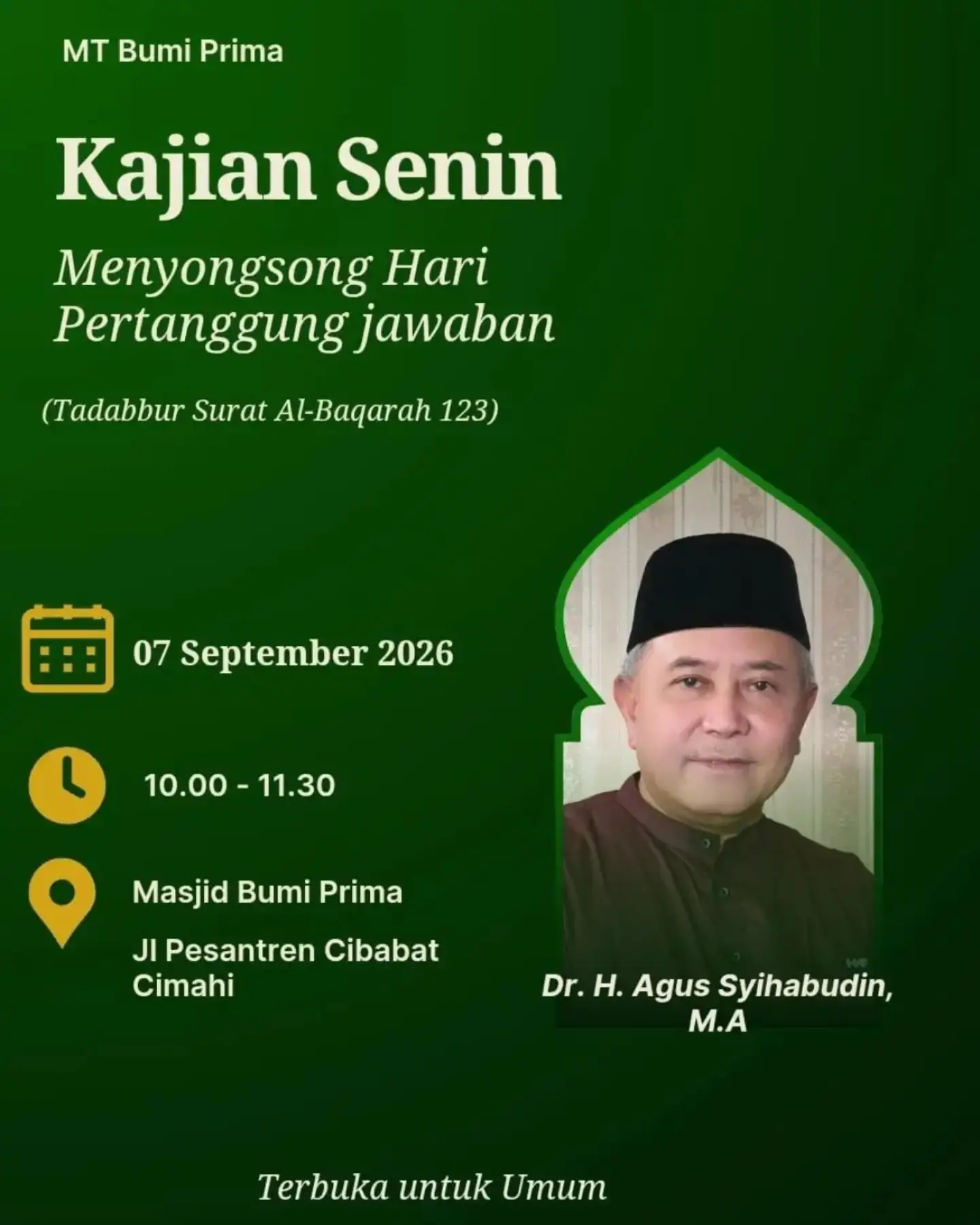Menyongsong Hari Pertanggungjawaban
