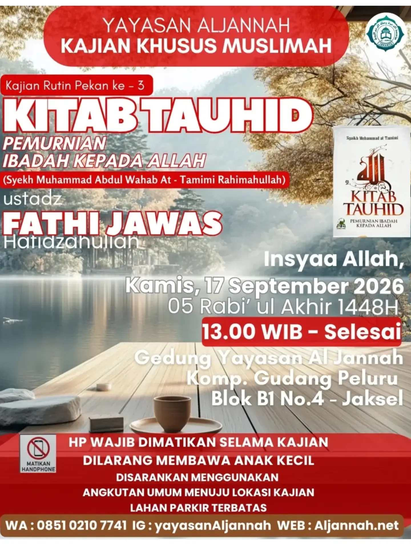 Kajian Khusus Muslimah: Kitab Tauhid - Pemurnian Ibadah Kepada Allah