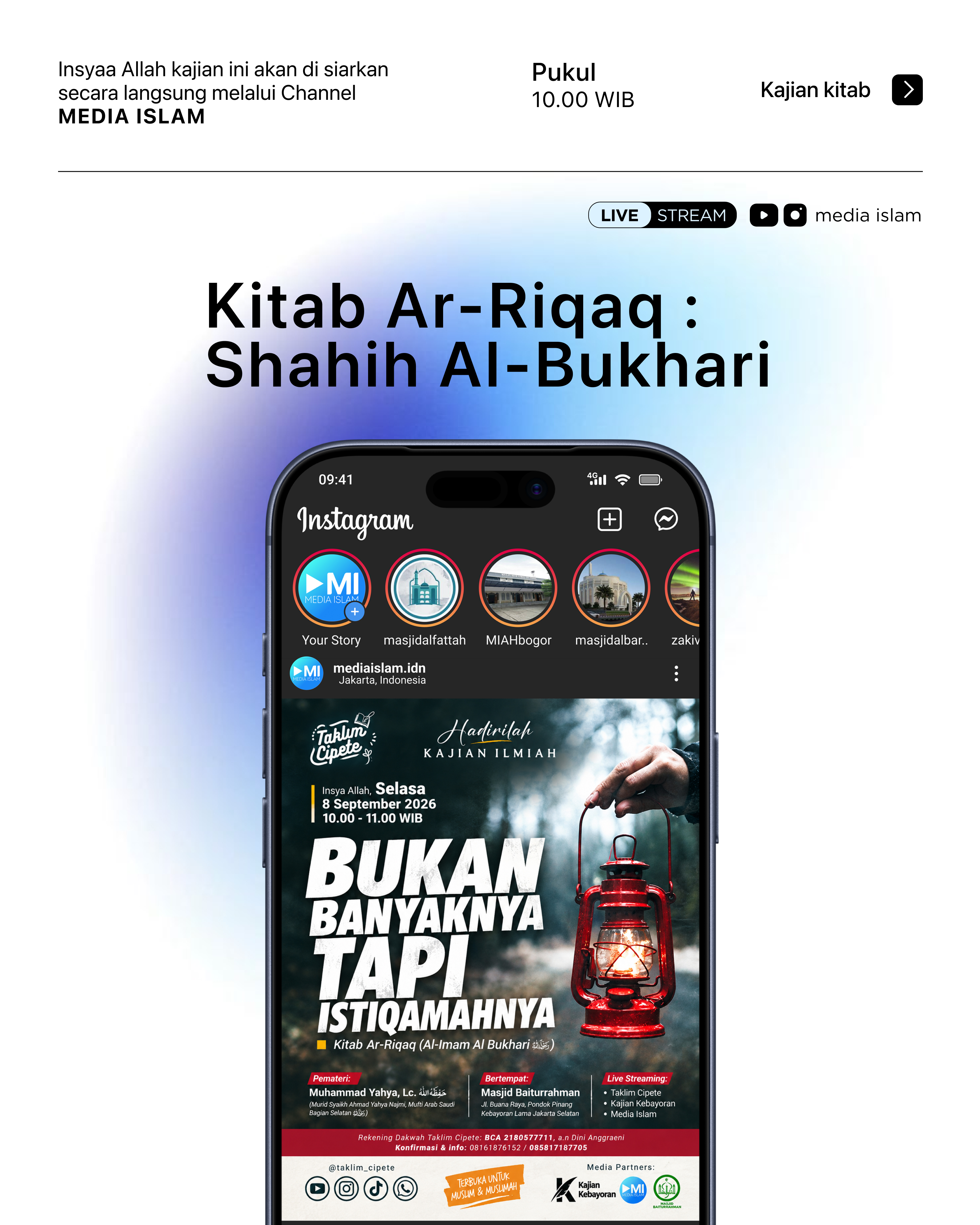 Kajian kitab Ar-Riqaq: Shahih Bukhari