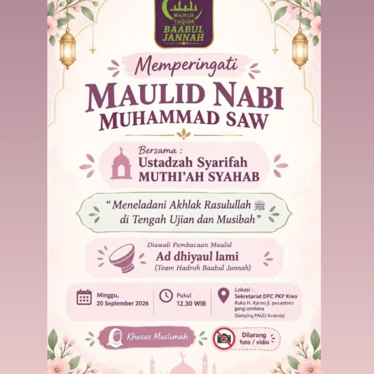 Memperingati Maulid Nabi Muhammad SAW