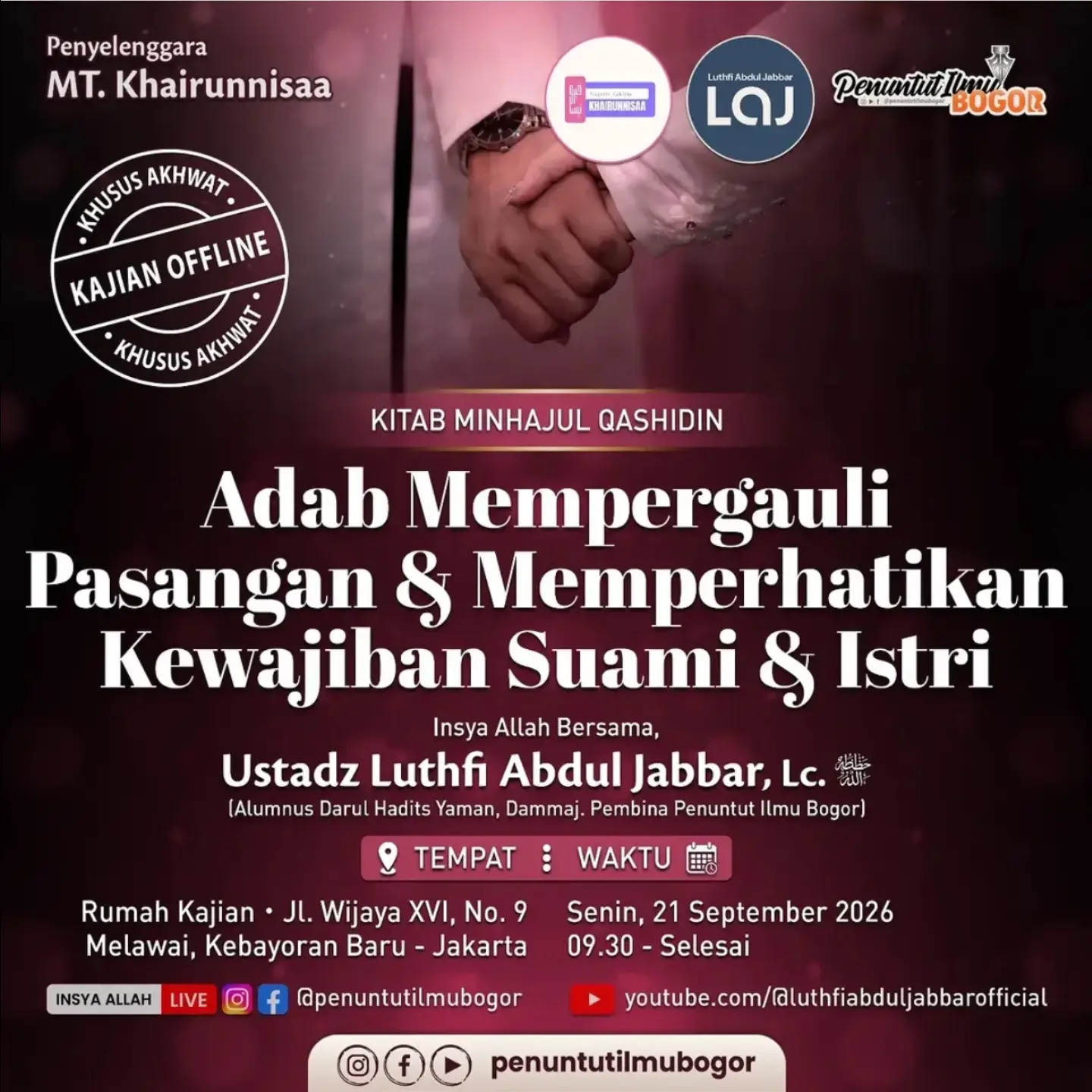 Adab Mempergauli Pasangan & Memperhatikan Kewajiban Suami & Istri