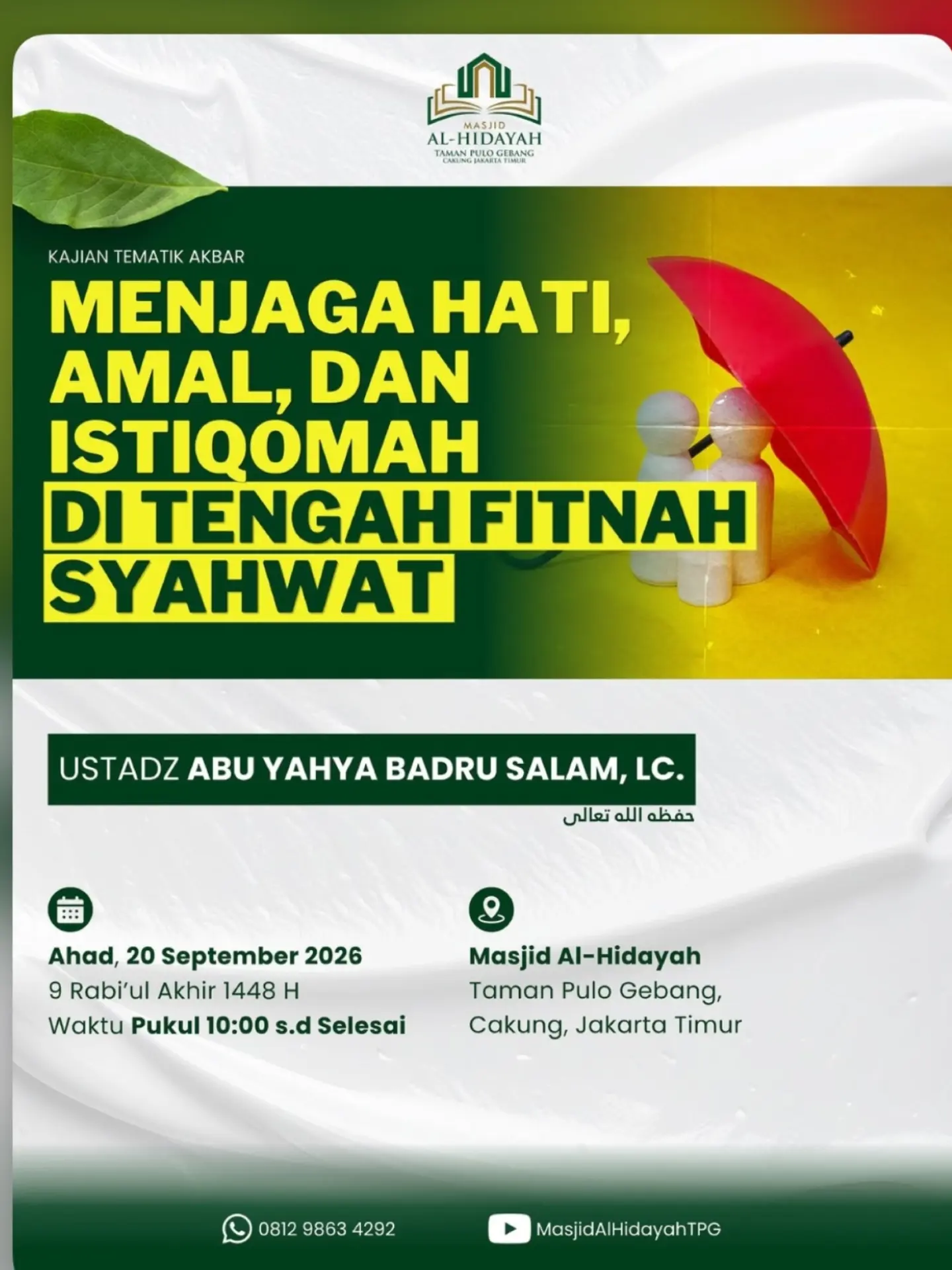 Menjaga Hati, Amal, dan Istiqomah di Tengah Fitnah Syahwat