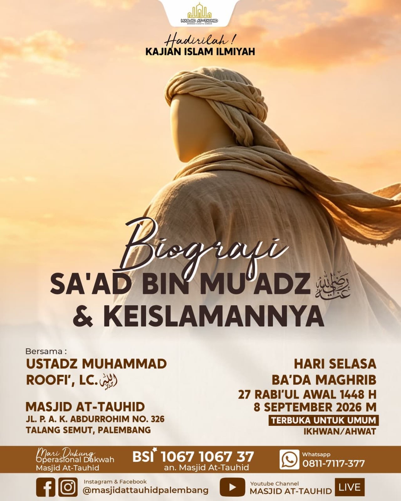 Biografi SA'AD BIN MU'ADZ & KEISLAMANNYA