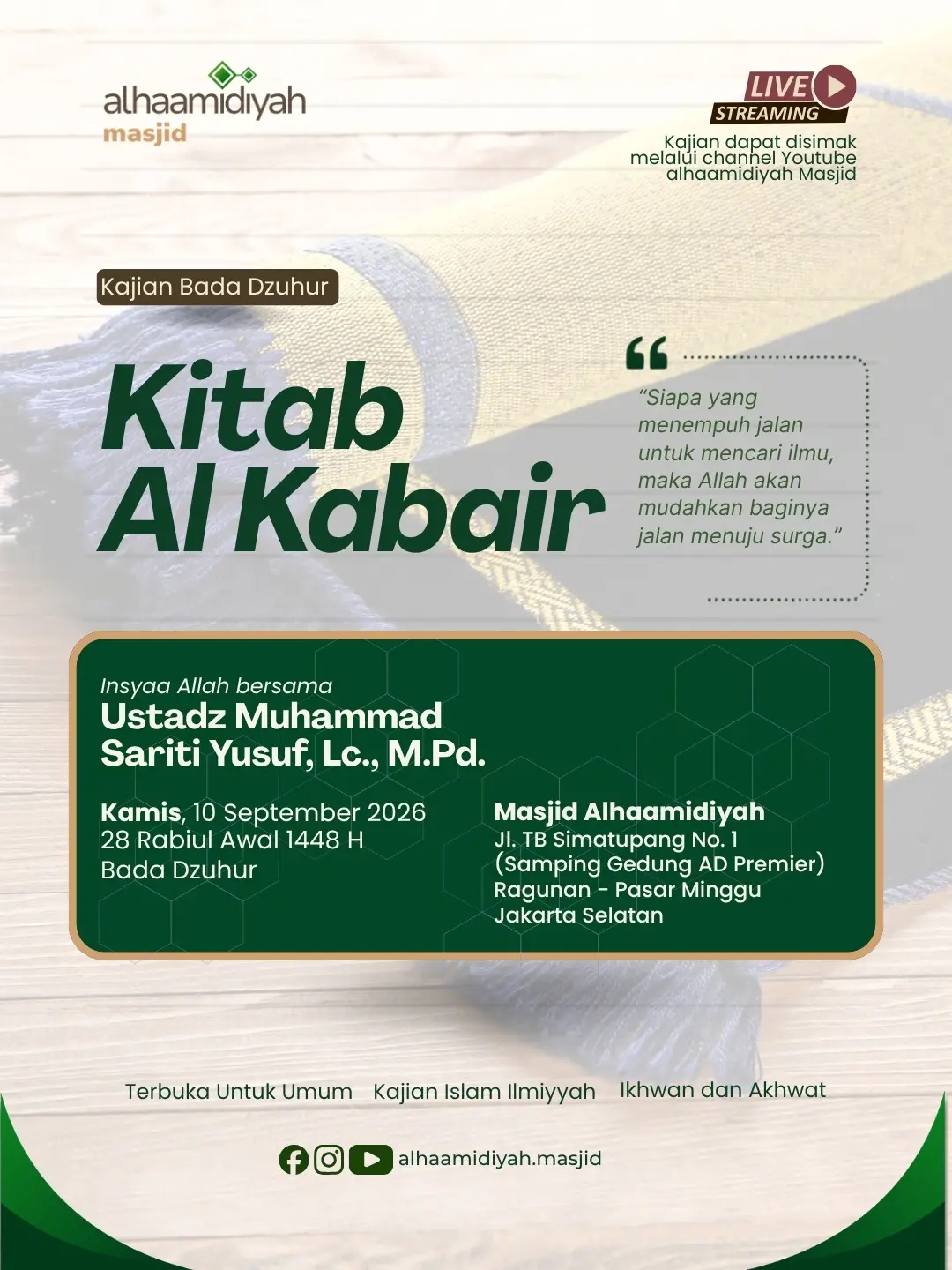Kitab Al Kabair (Dosa-Dosa Besar)