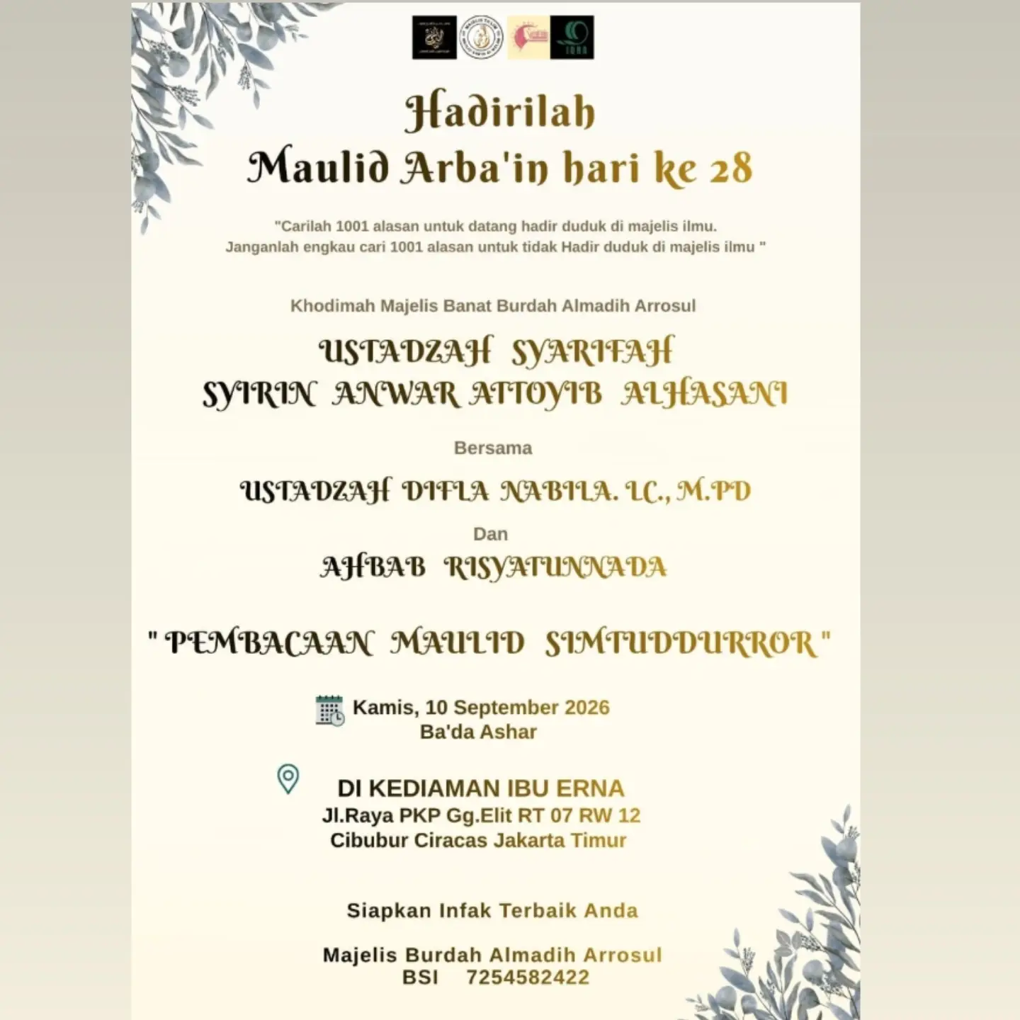 Hadirilah Maulid Arba'in hari ke-28