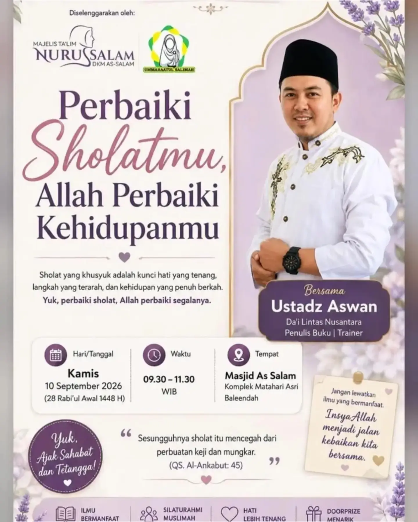 Perbaiki Sholatmu, Allah Perbaiki Kehidupanmu