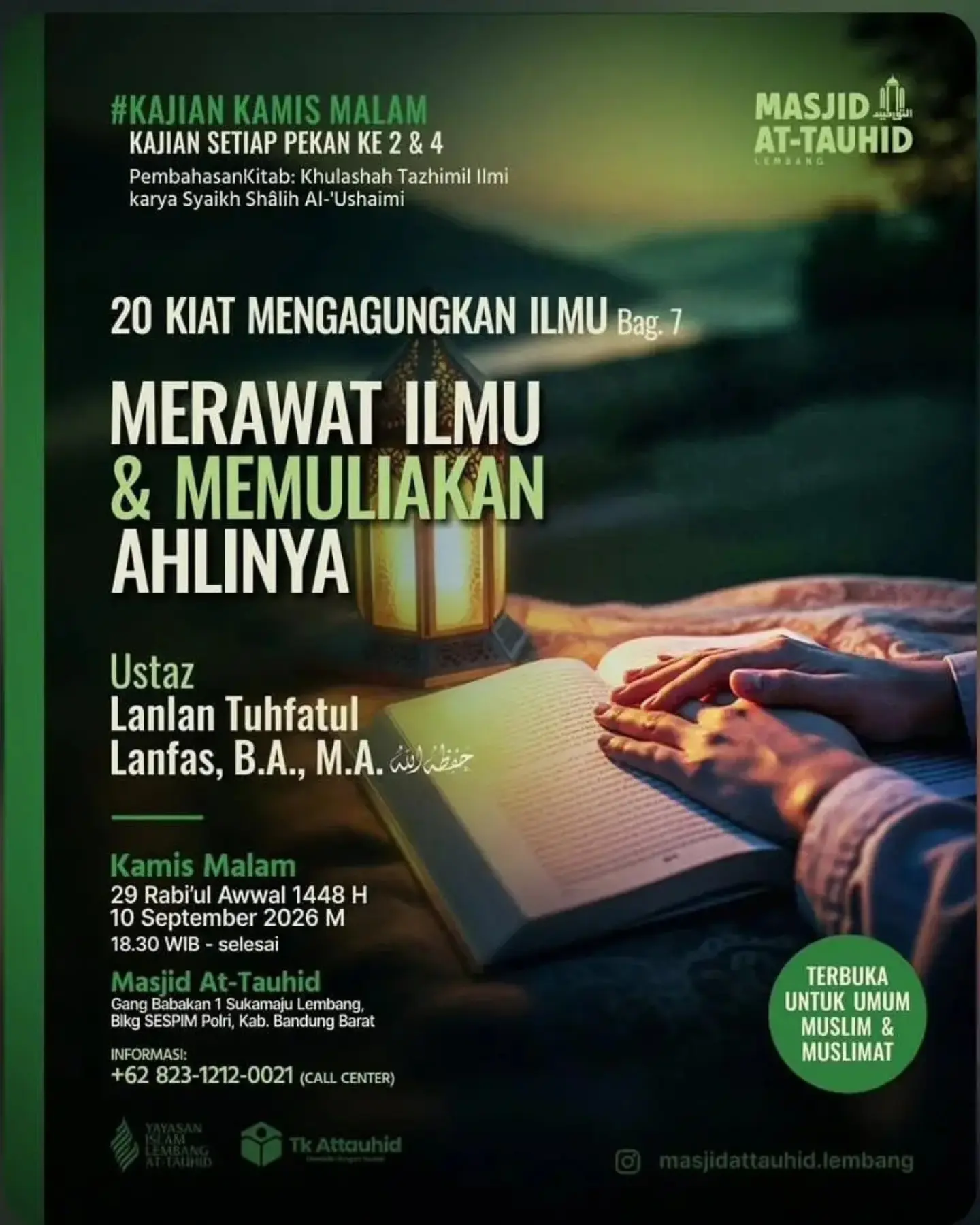Merawat Ilmu & Memuliakan Ahlinya