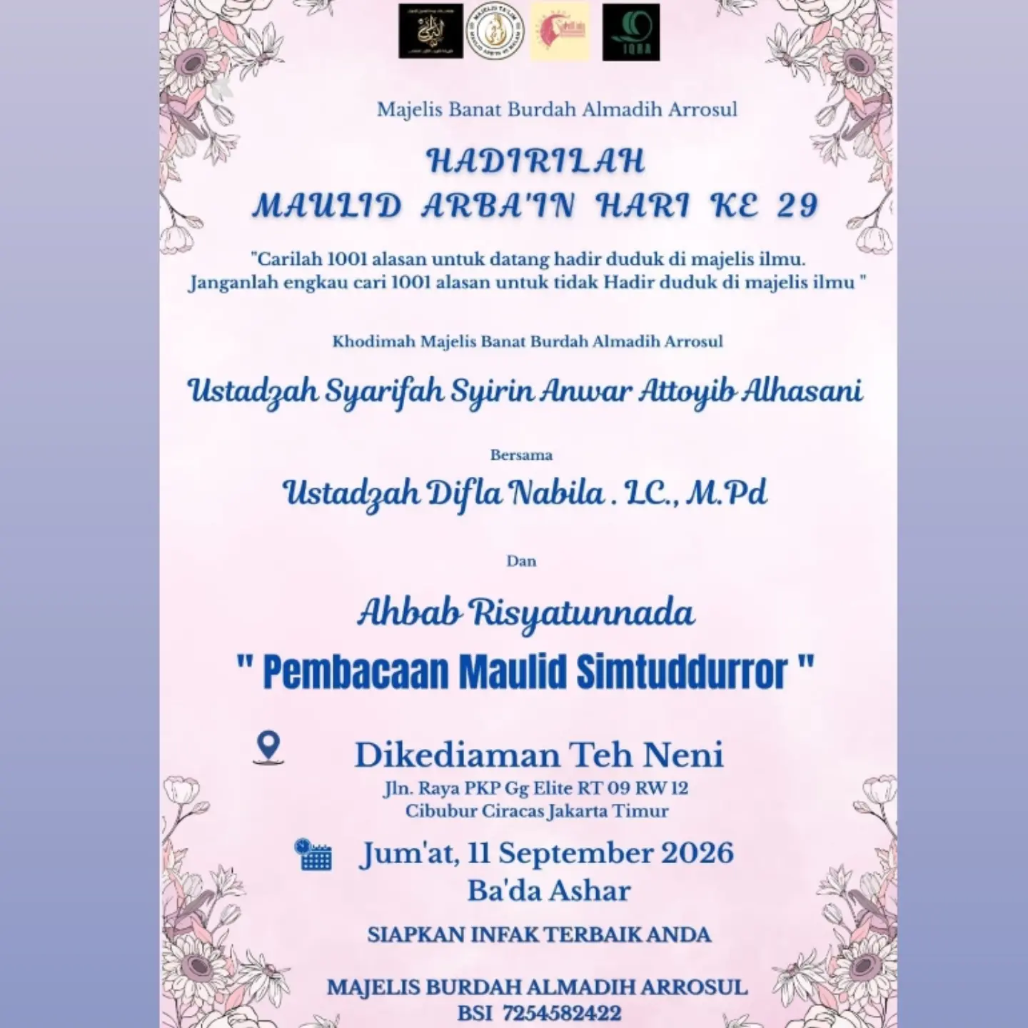 Hadirilah Maulid Arba'in Hari Ke 29