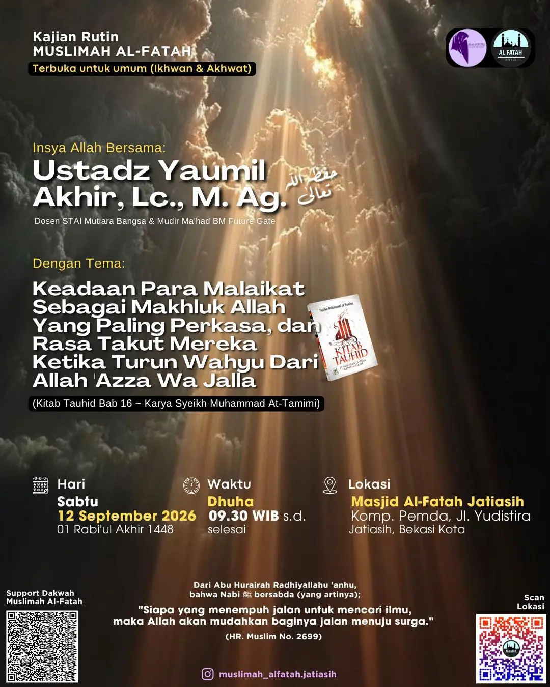 Keadaan Para Malaikat Sebagai Makhluk Allah Yang Paling Perkasa, dan Rasa Takut Mereka Ketika Turun Wahyu Dari Allah 'Azzа Wa Jalla