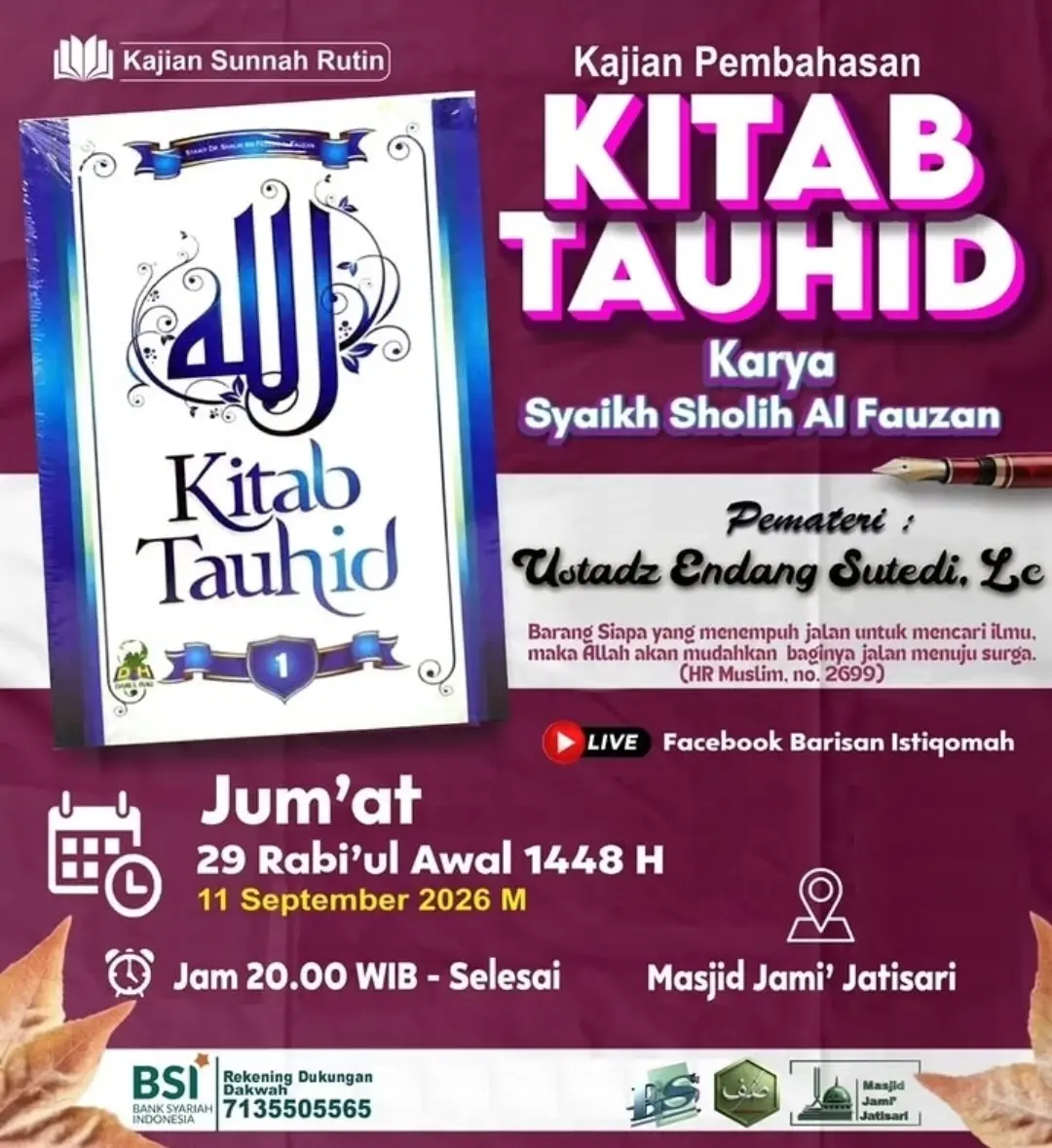 Kajian Pembahasan Kitab Tauhid
