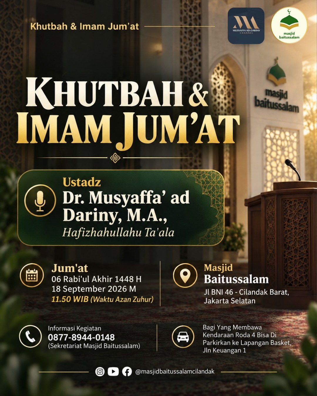 Khutbah & Imam Jum'at
