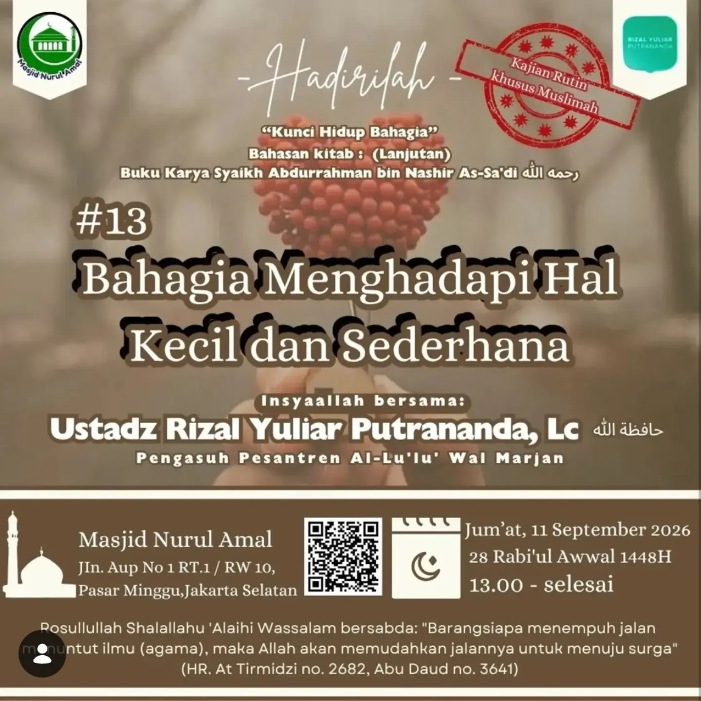 Bahagia Menghadapi Hal Kecil dan Sederhana