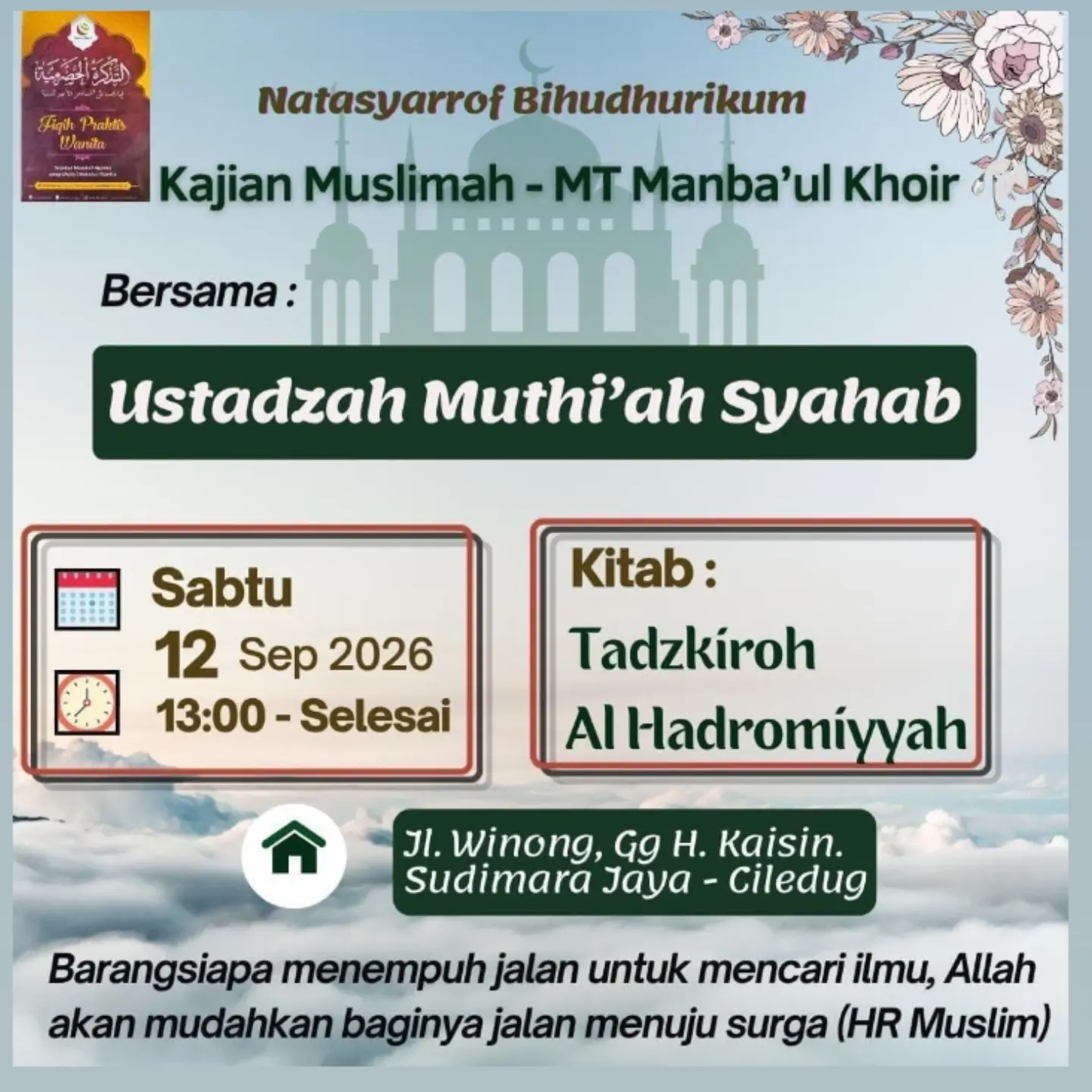 Kajian Muslimah - MT Manba’ul Khoir