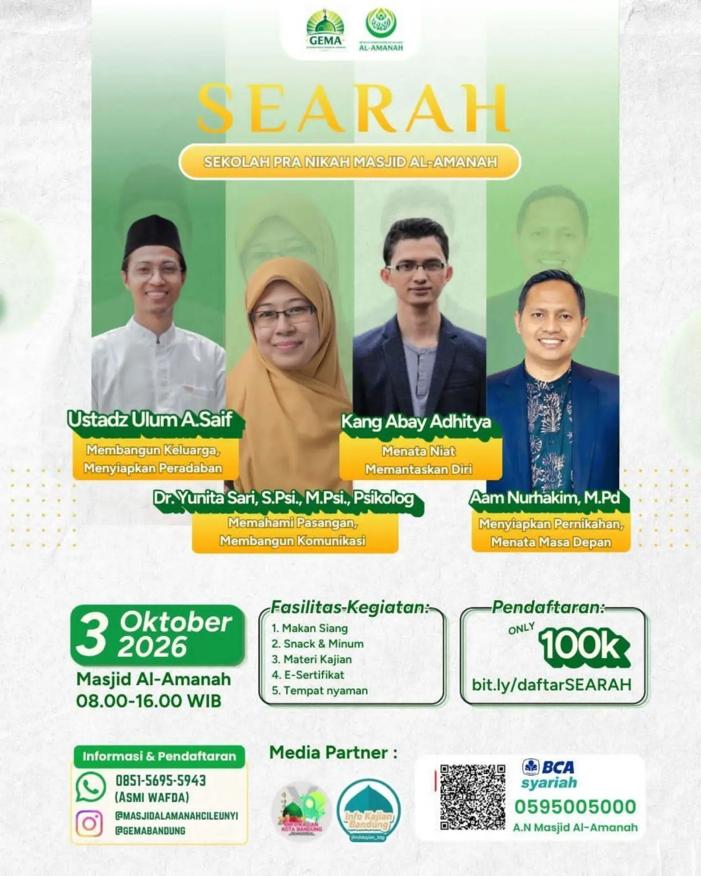 SEARAH — Sekolah Pranikah Masjid Al-Amanah