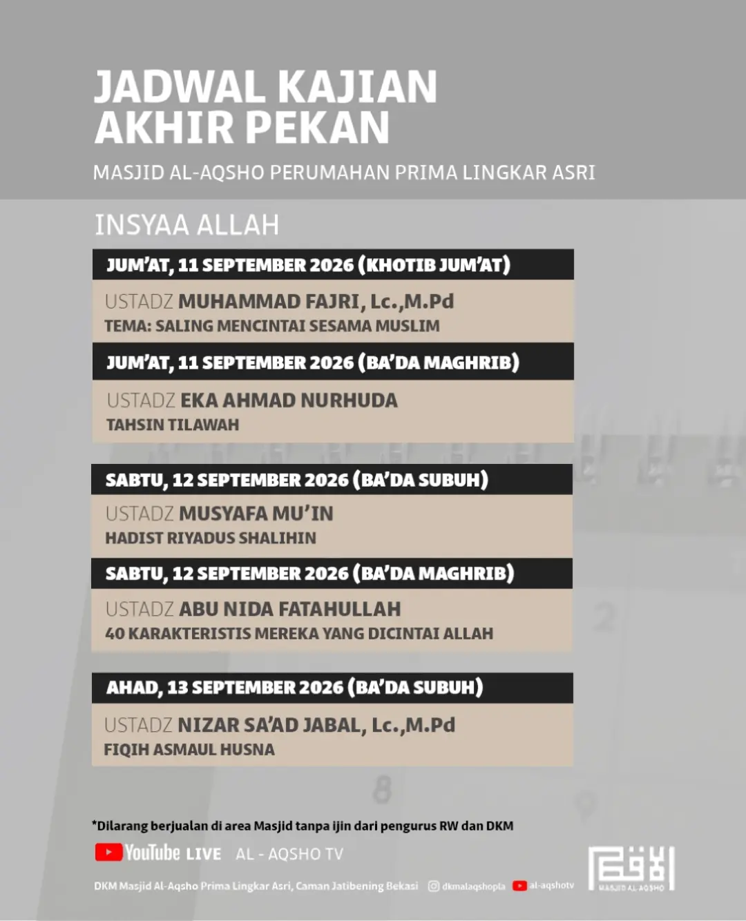 40 Karakteristik Mereka Yang Dicintai Allah