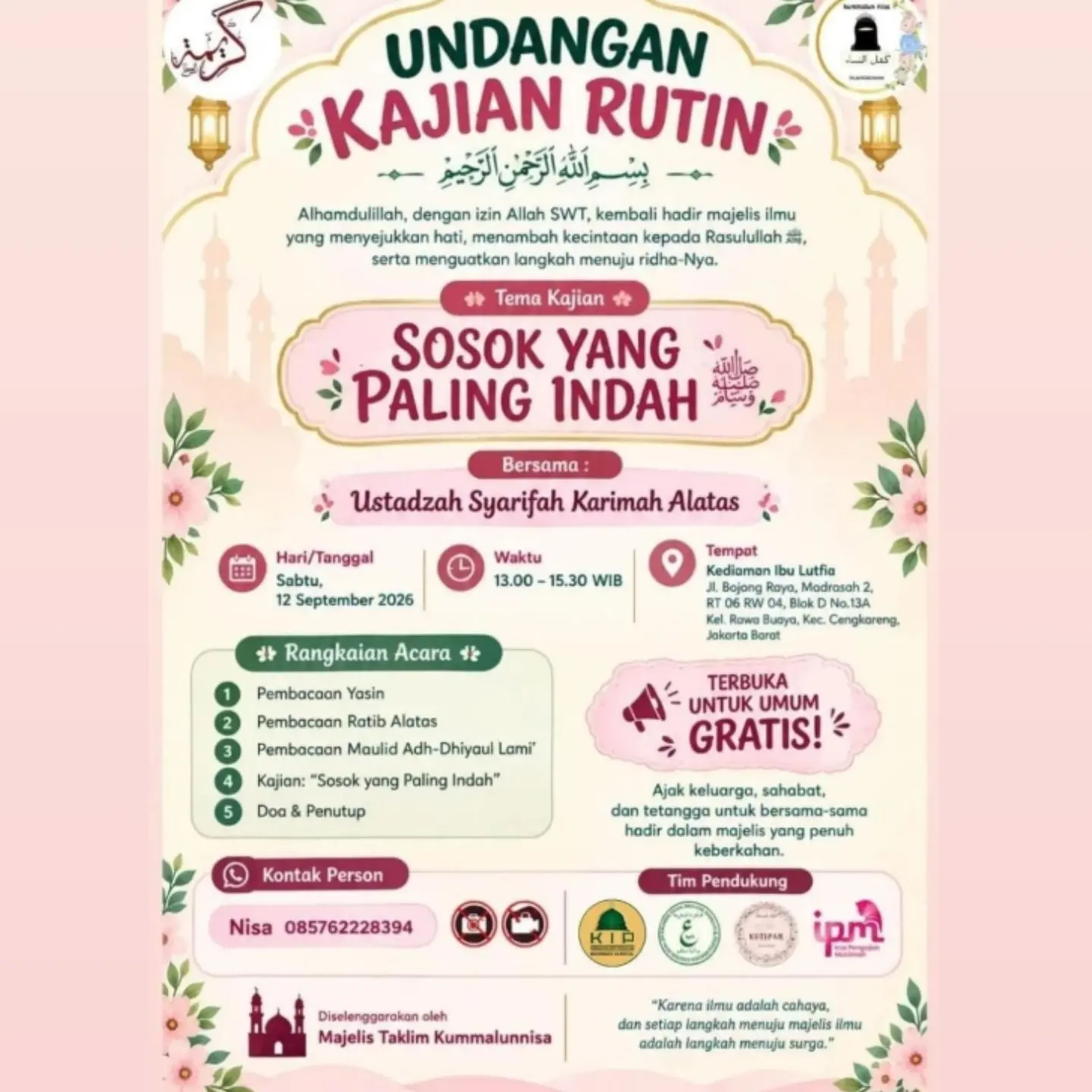 Undangan Kajian Rutin