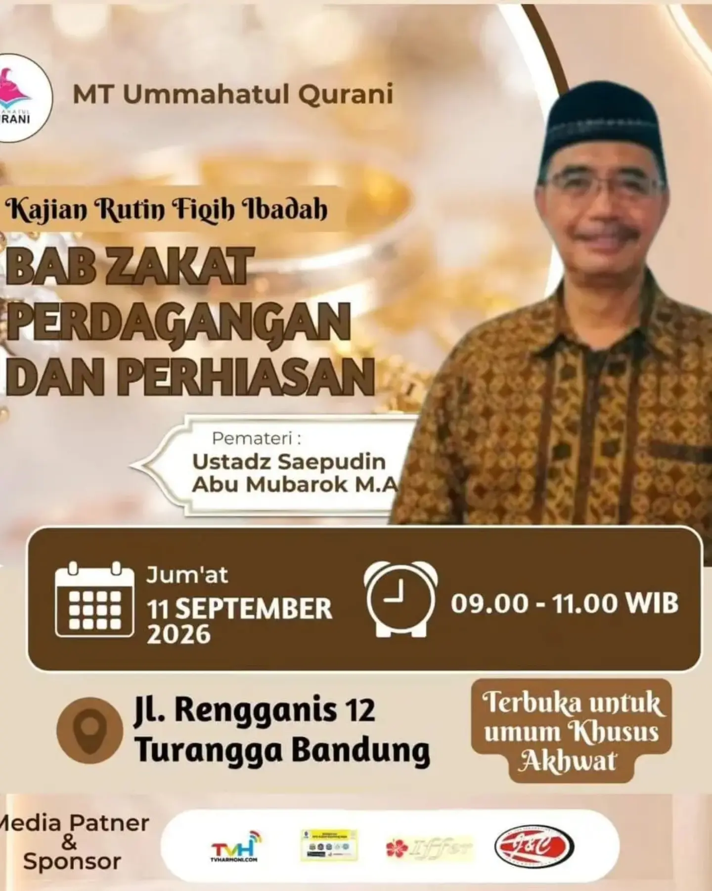 Kajian Rutin Fiqih Ibadah: Bab Zakat Perdagangan dan Perhiasan