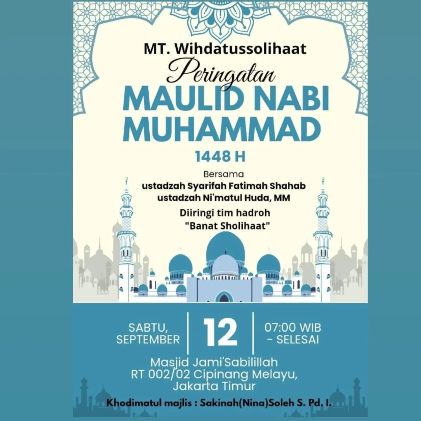 Peringatan Maulid Nabi Muhammad 1448 H