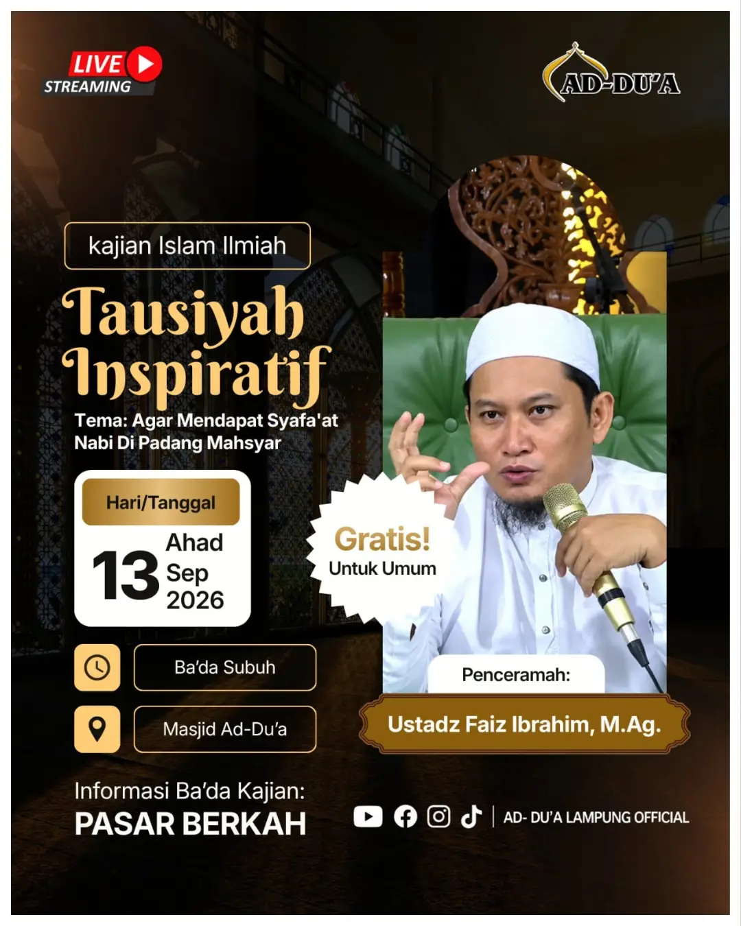 Agar Mendapat Syafa'at Nabi di Padang Mahsyar