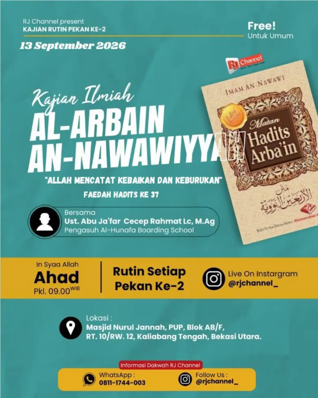 Kajian Ilmiah Al-Arba'in An-Nawawi