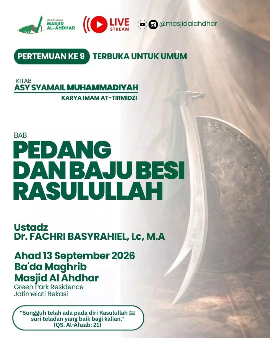 Pedang dan Baju Besi Rasulullah