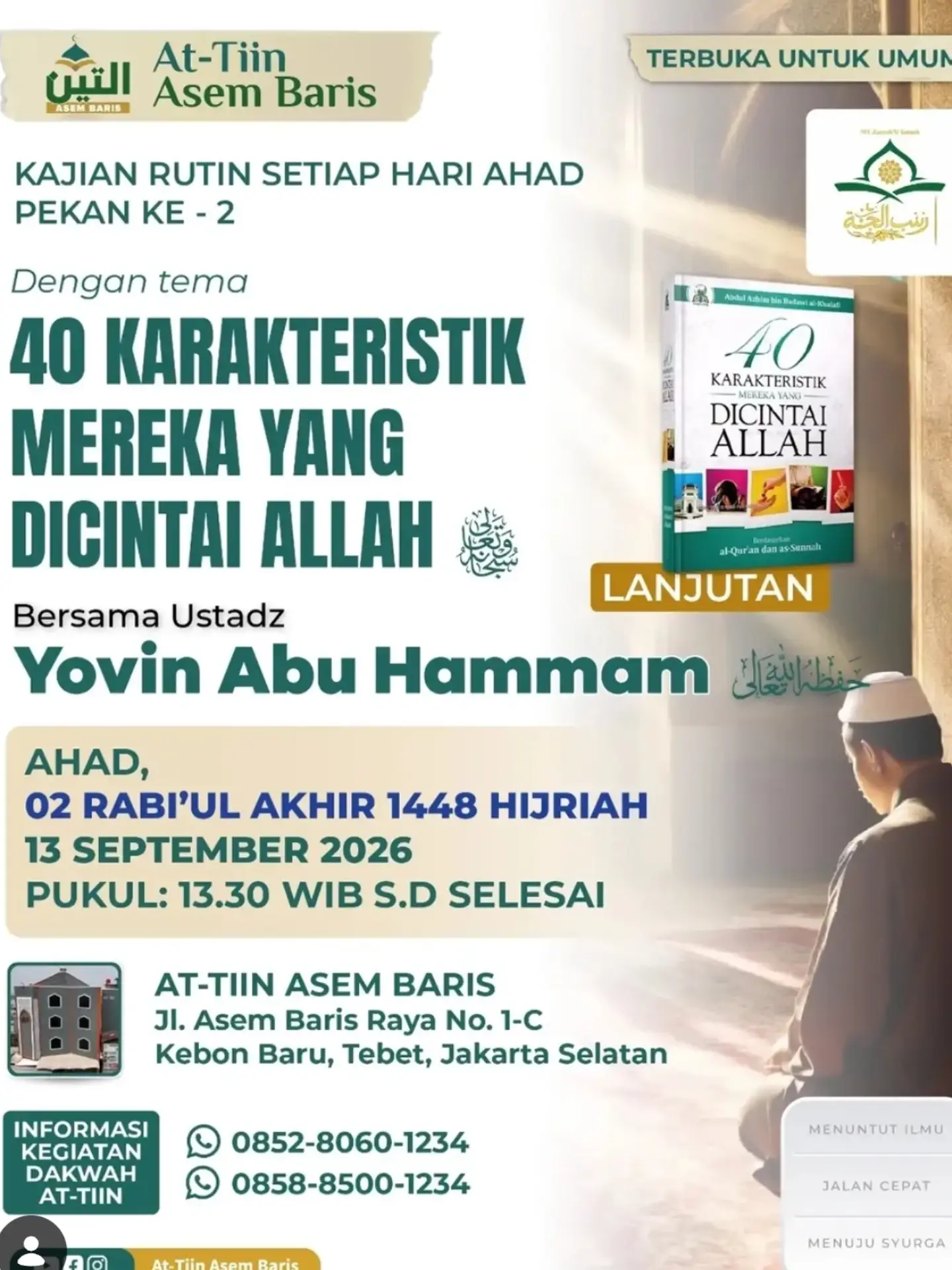 40 KARAKTERISTIK MEREKA YANG DICINTAI ALLAH