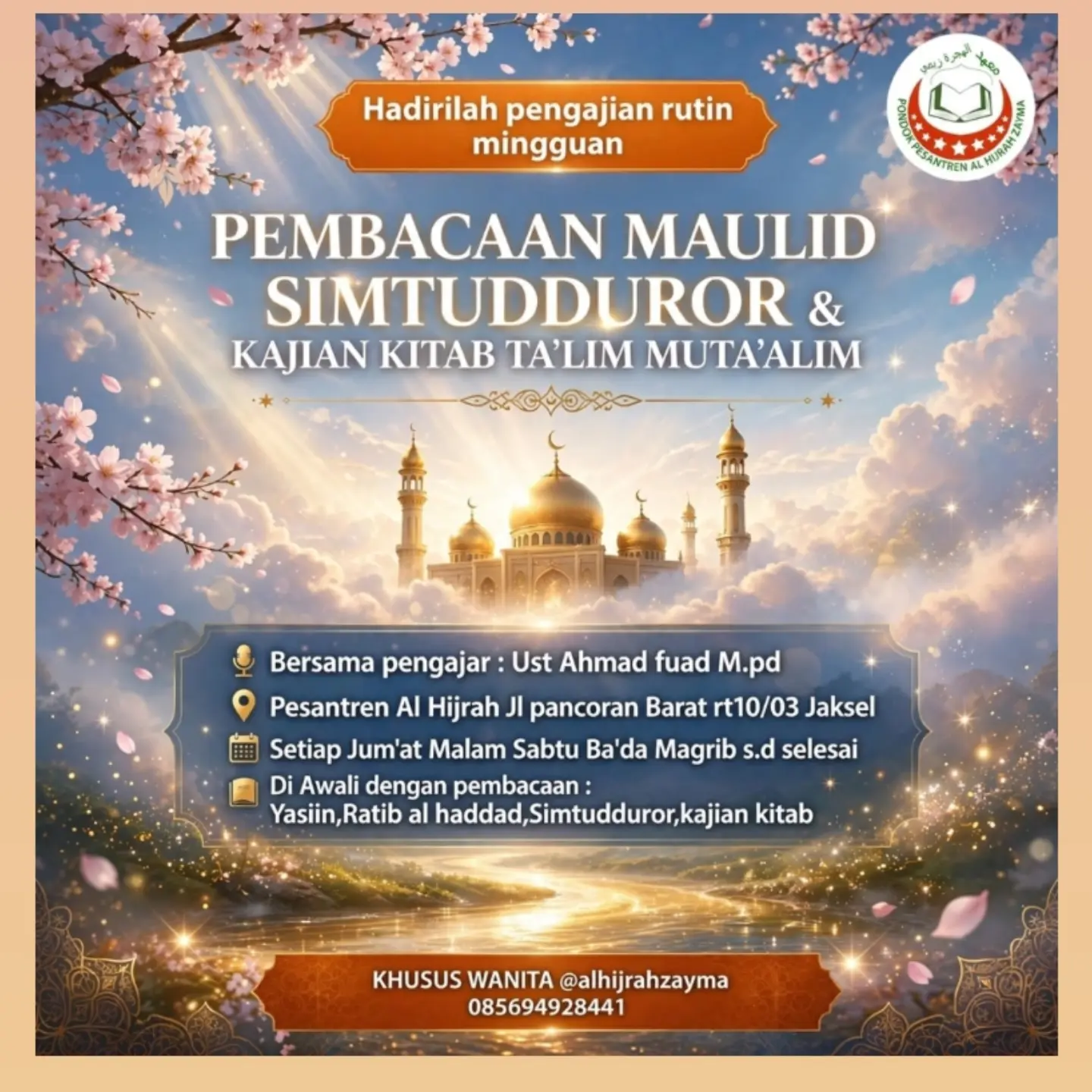 Pembacaan Maulid Simtudduror & Kajian Kitab Ta'lim Mutalim