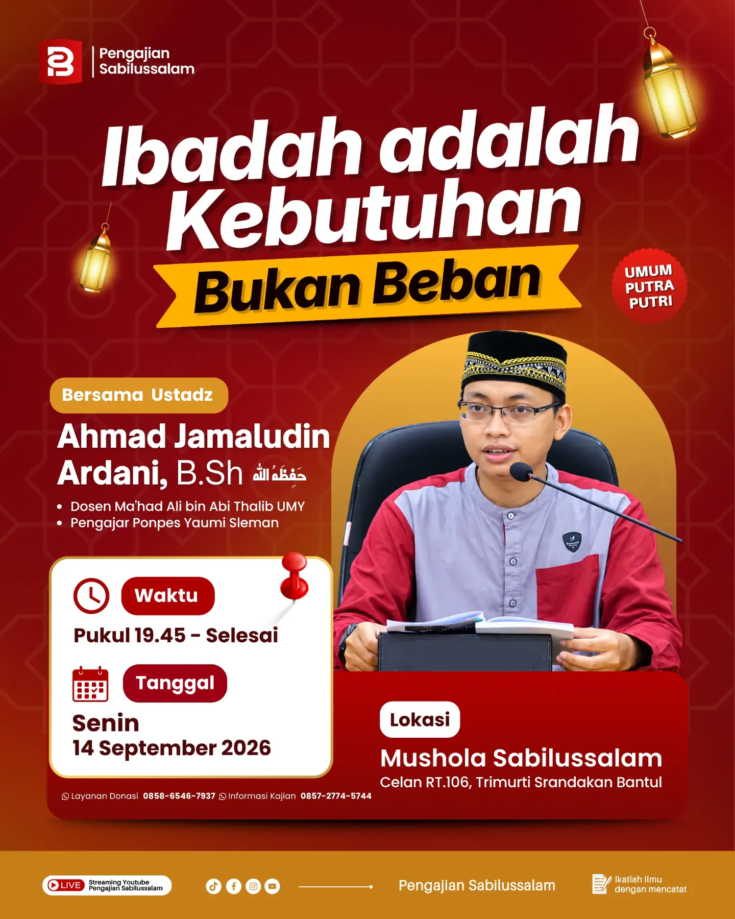 Ibadah adalah Kebutuhan Bukan Beban