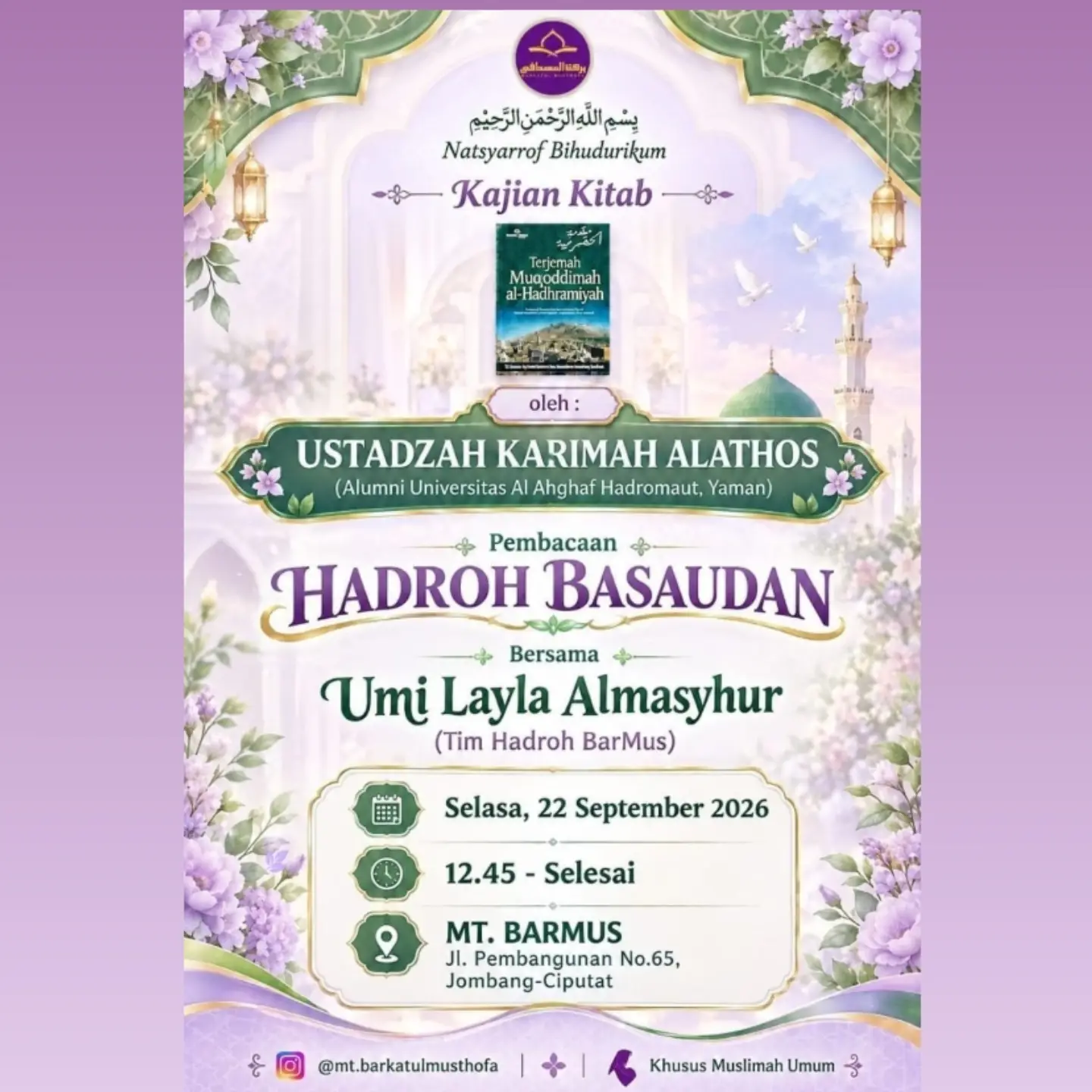 Kajian Kitab Terjemah Muqoddimah al-Hadhramiyah