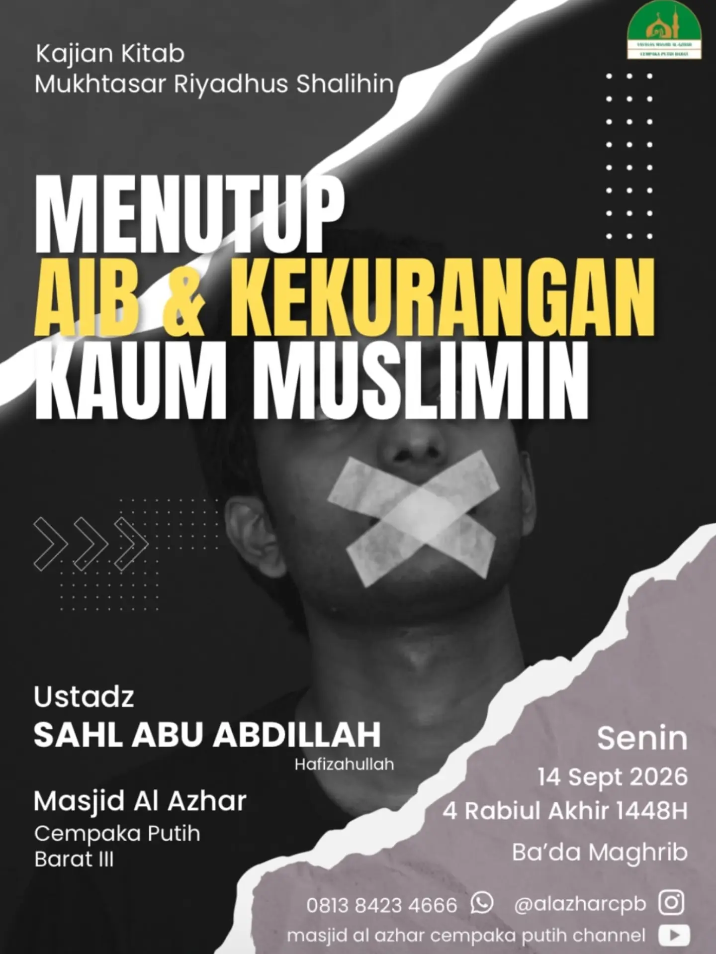 Menutup Aib & Kekurangan Kaum Muslimin
