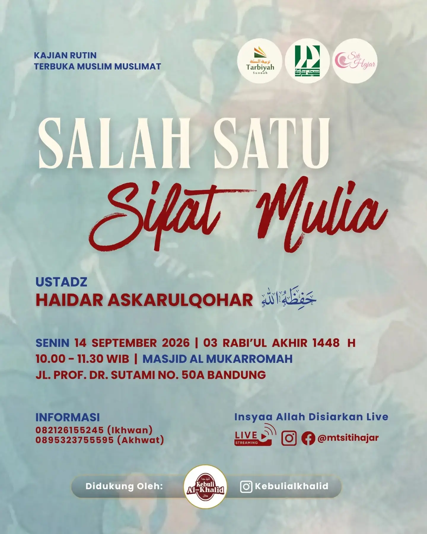 Salah Satu Sifat Mulia