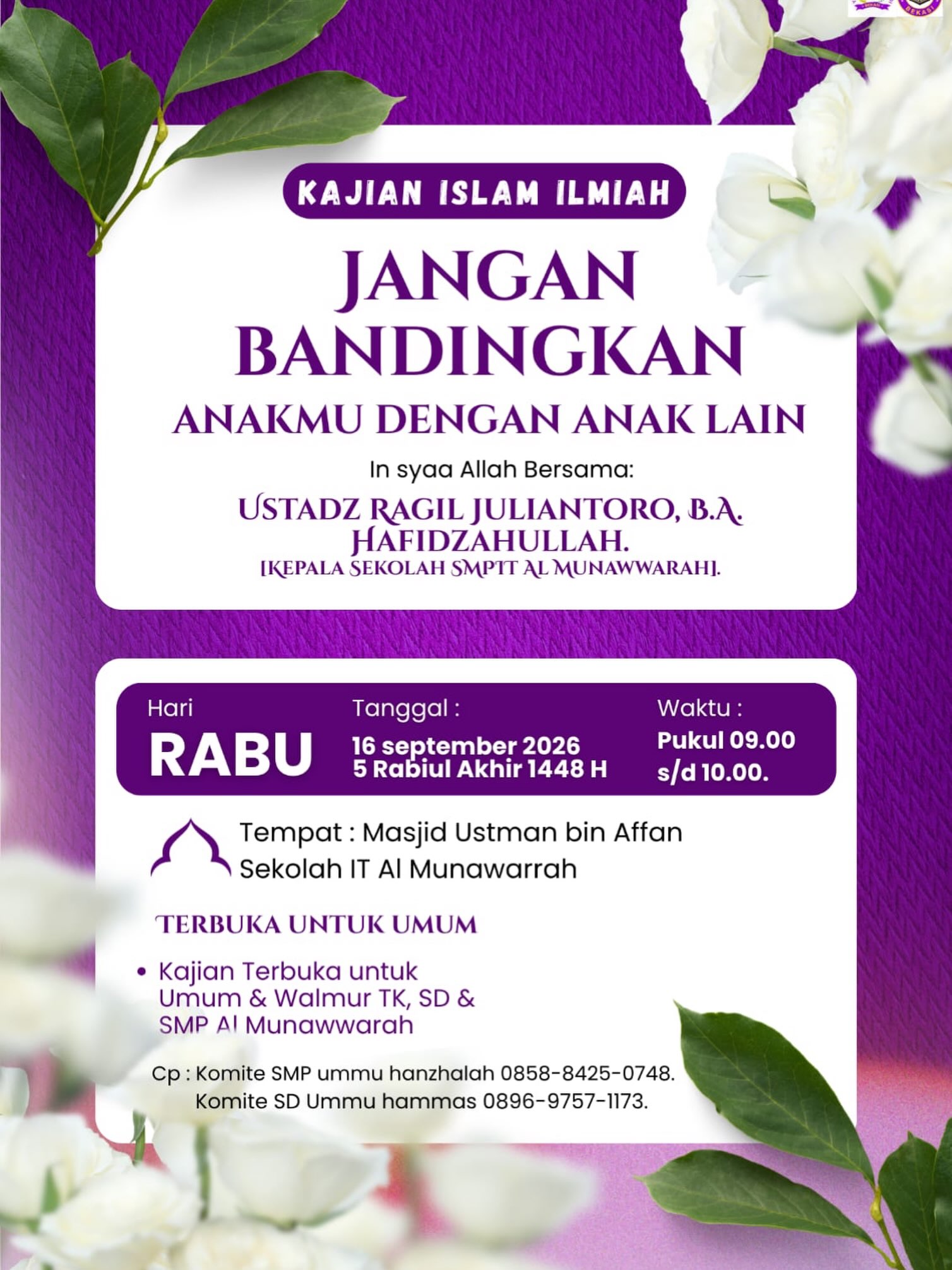 Jangan Bandingkan Anakmu dengan Anak Lain