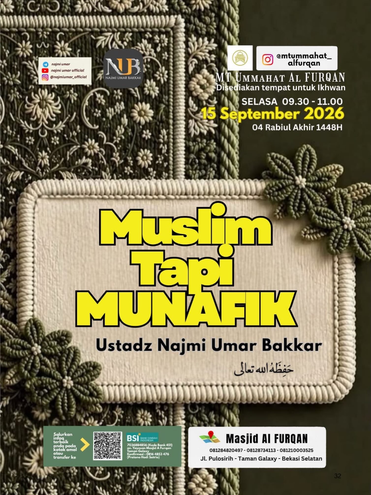 Muslim Tapi Munafik