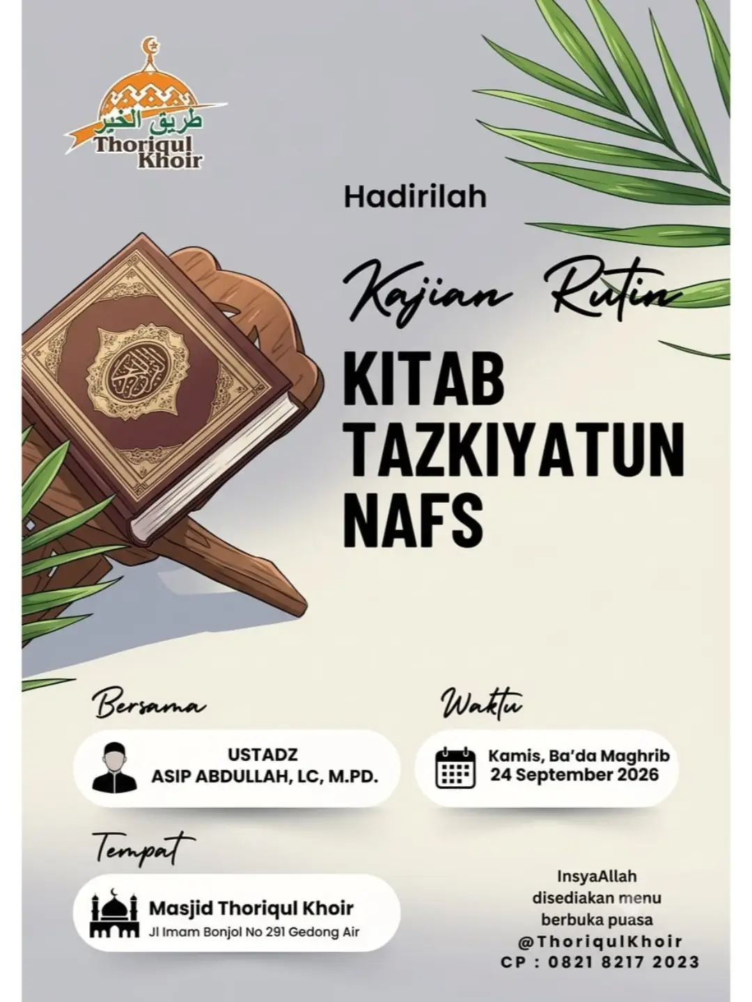 Kajian Rutin Kitab Tazkiyatun Nafs