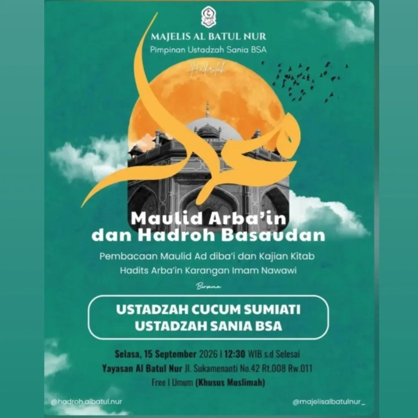 Maulid Arba'in dan Hadroh Basaudan