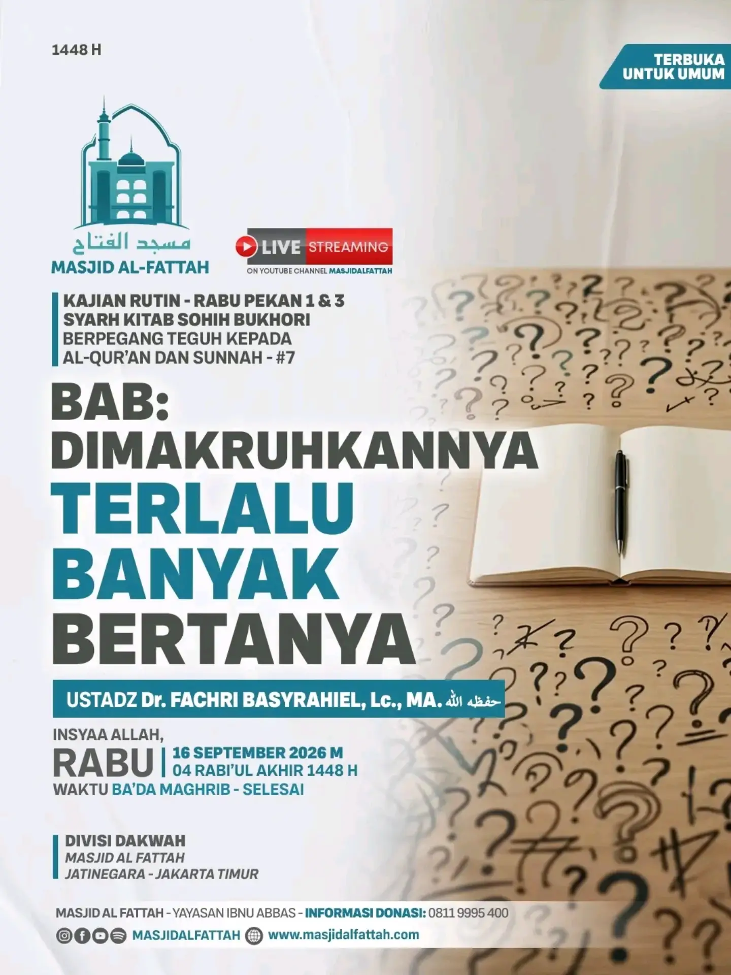 BAB: DIMAKRUHKANNYA TERLALU BANYAK BERTANYA