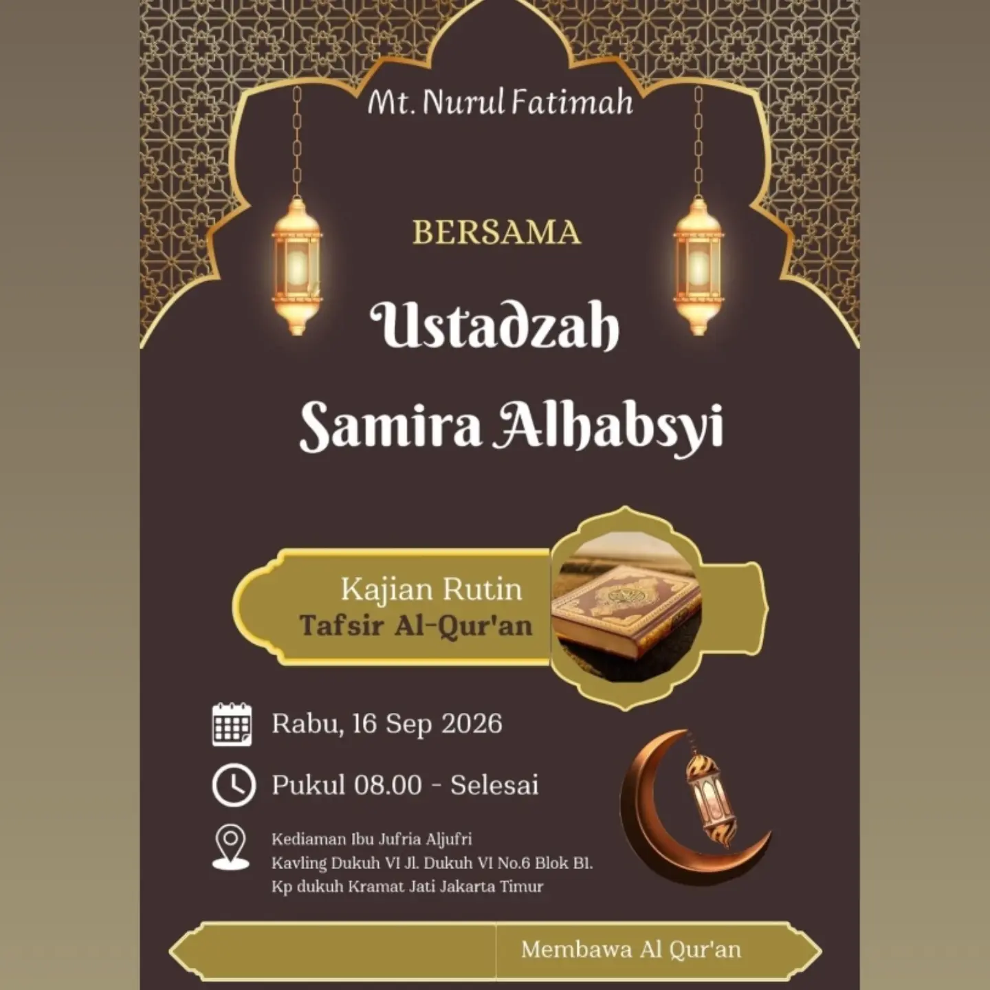 Kajian Rutin Tafsir Al-Qur'an