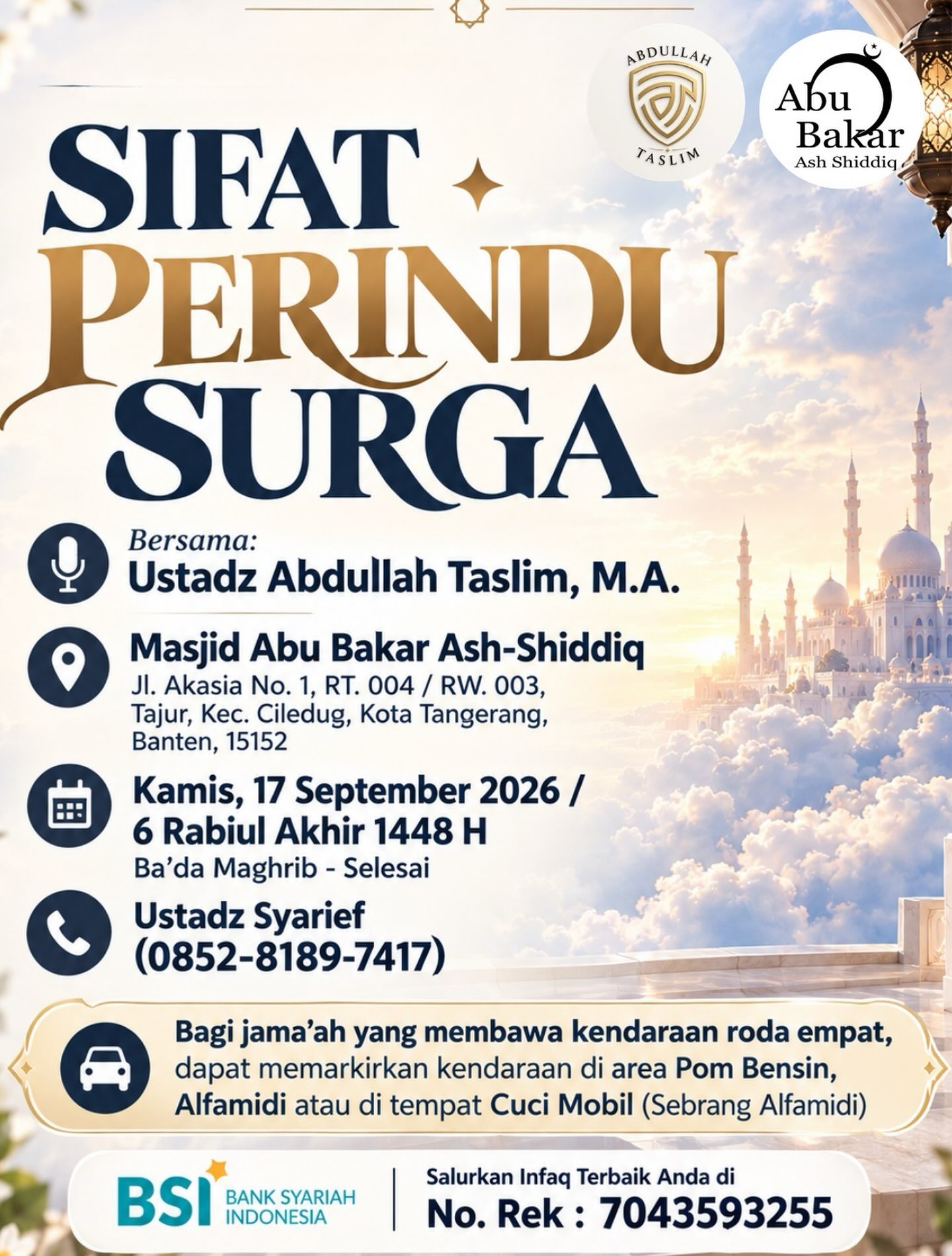 SIFAT PERINDU SURGA