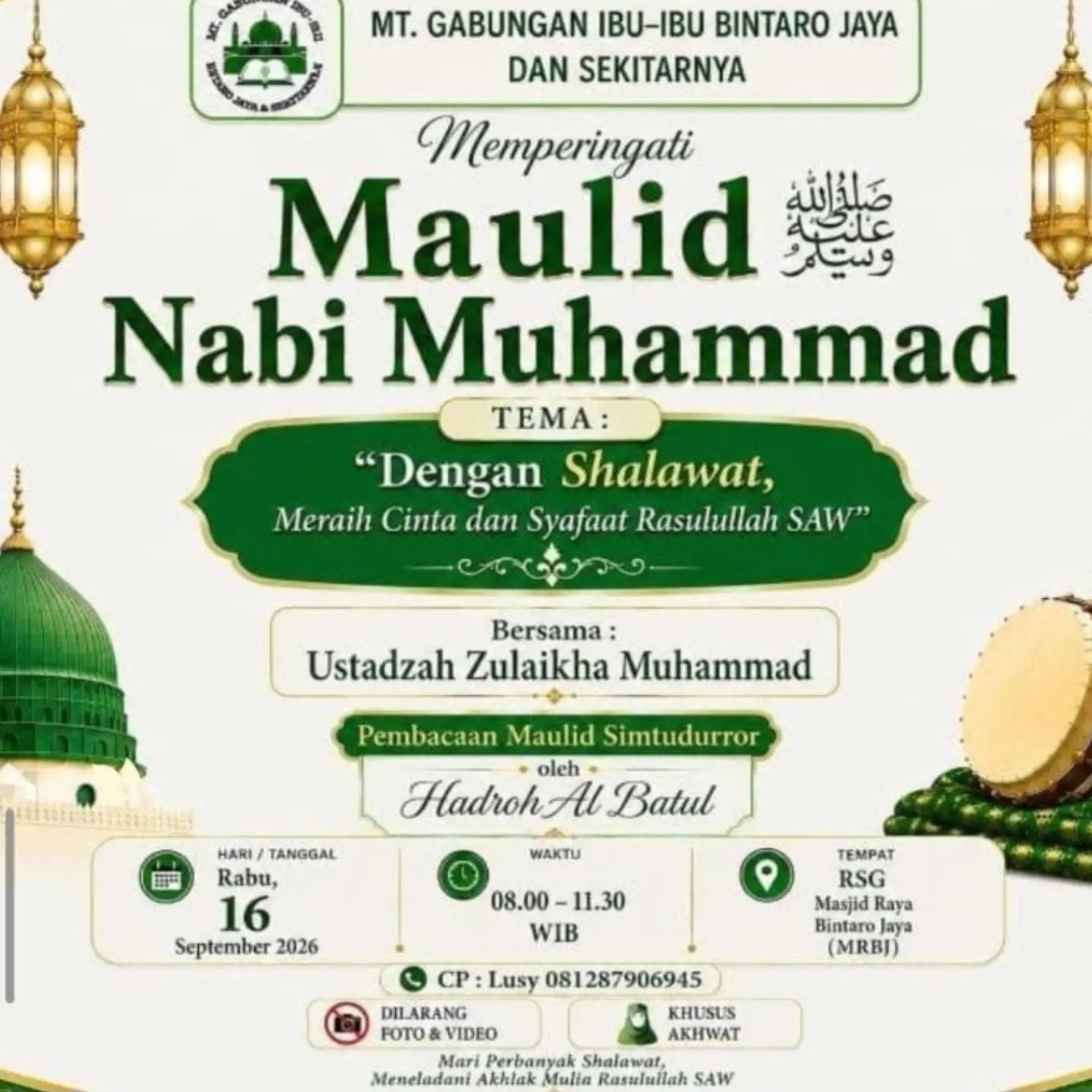 Memperingati Maulid Nabi Muhammad