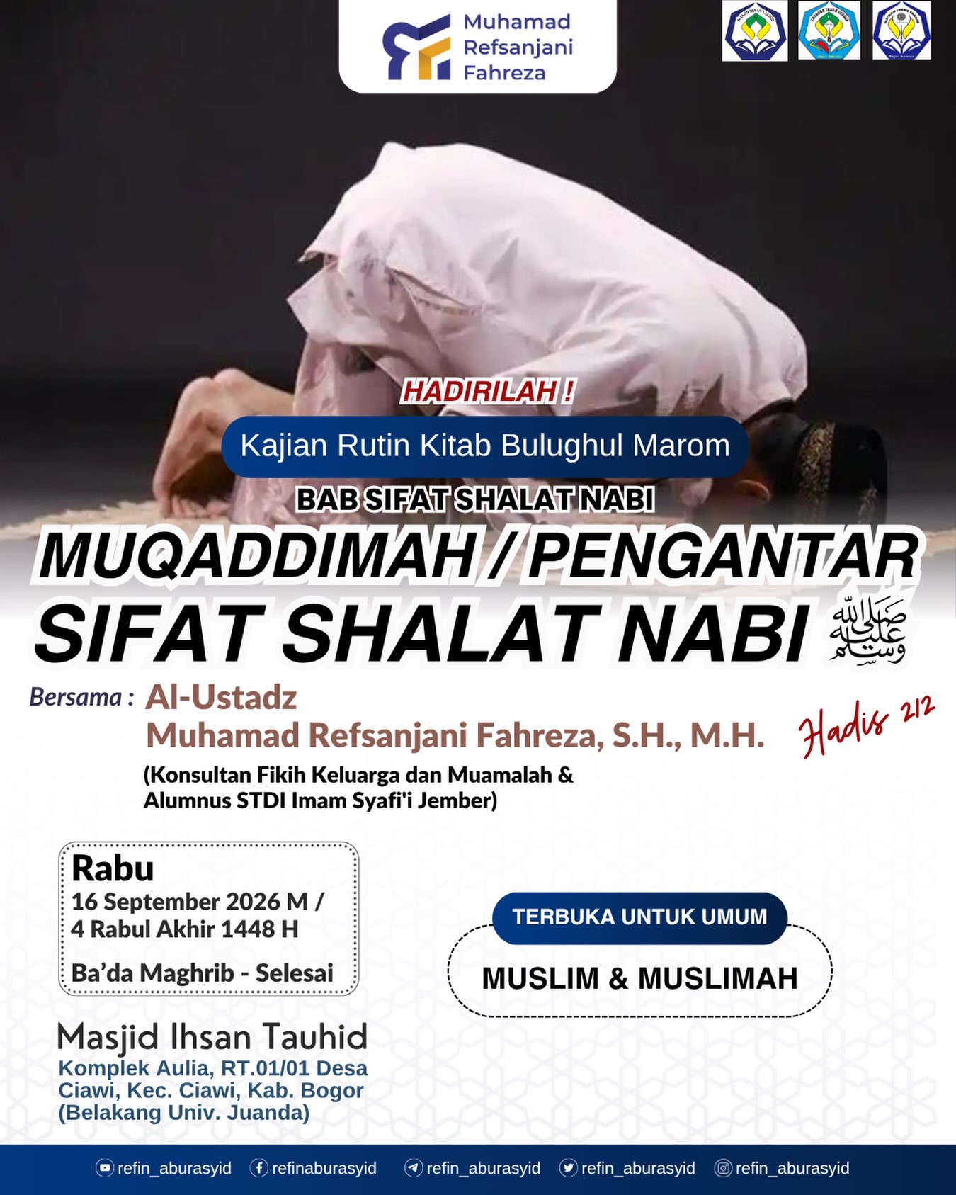 MUQADDIMAH / PENGANTAR SIFAT SHALAT NABI