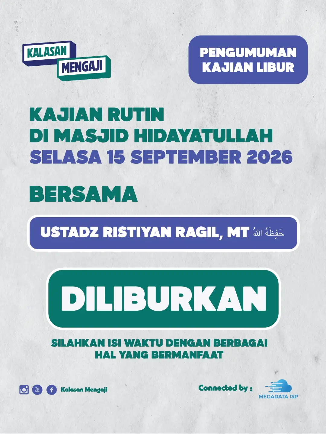 Kajian Rutin di Masjid Hidayatullah