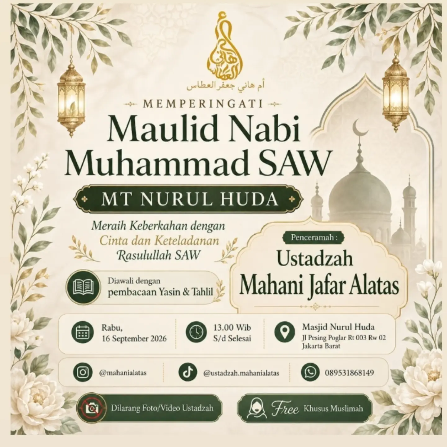 Memperingati Maulid Nabi Muhammad SAW